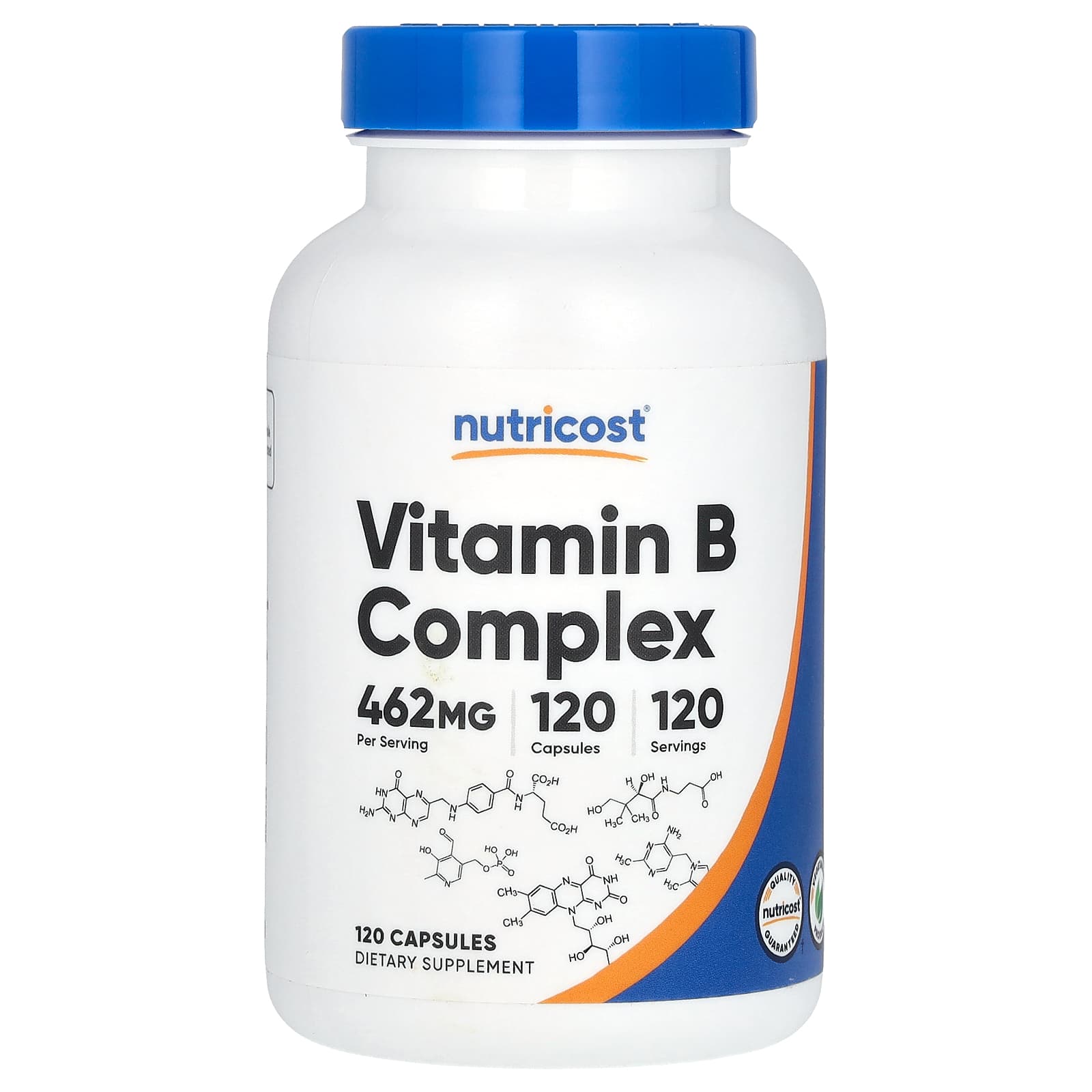 Nutricost, Vitamin B Complex, 462 mg, 120 Capsules - B01INRFW0E