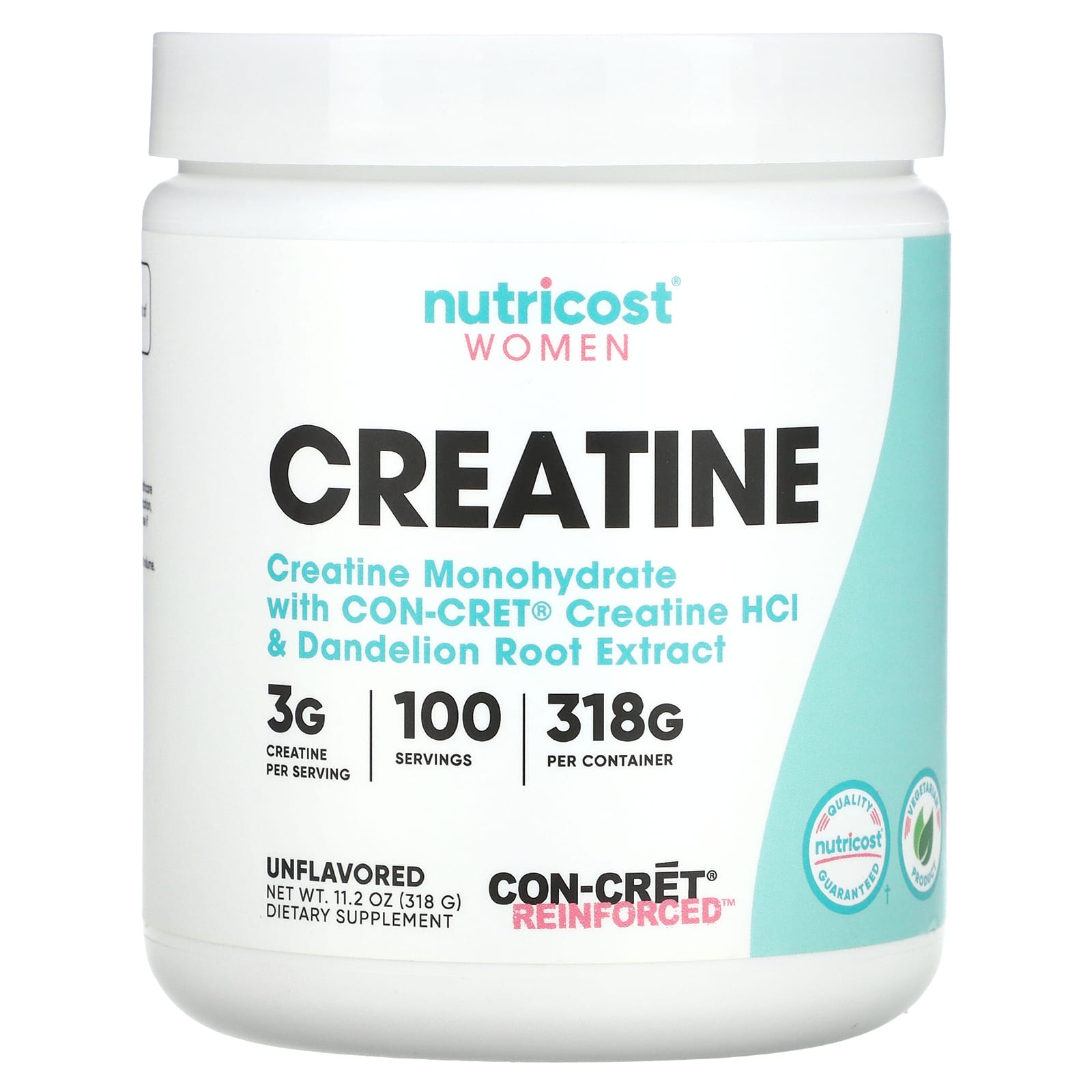 Nutricost, Women, Creatine, Unflavored, 11.2 oz (318 g) - B09XJBKW5D