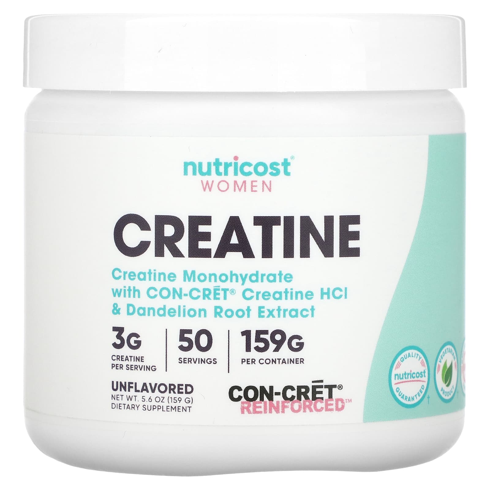 Nutricost, Women, Creatine, Unflavored, 5.6 oz (159 g) - B09XJDCGP5