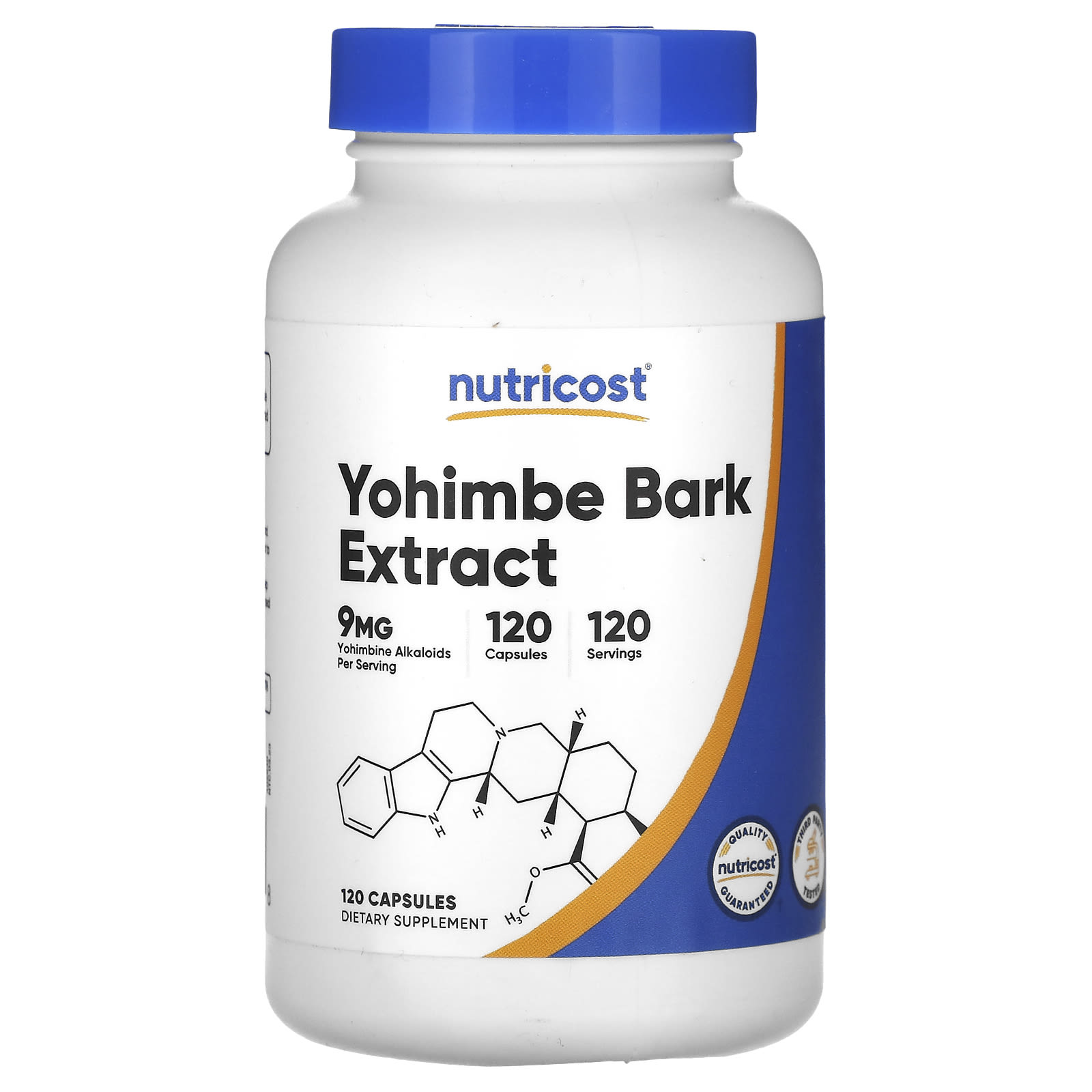 Nutricost, Yohimbe Bark Extract, 9 mg, 120 Capsules - B08HR5PTDM