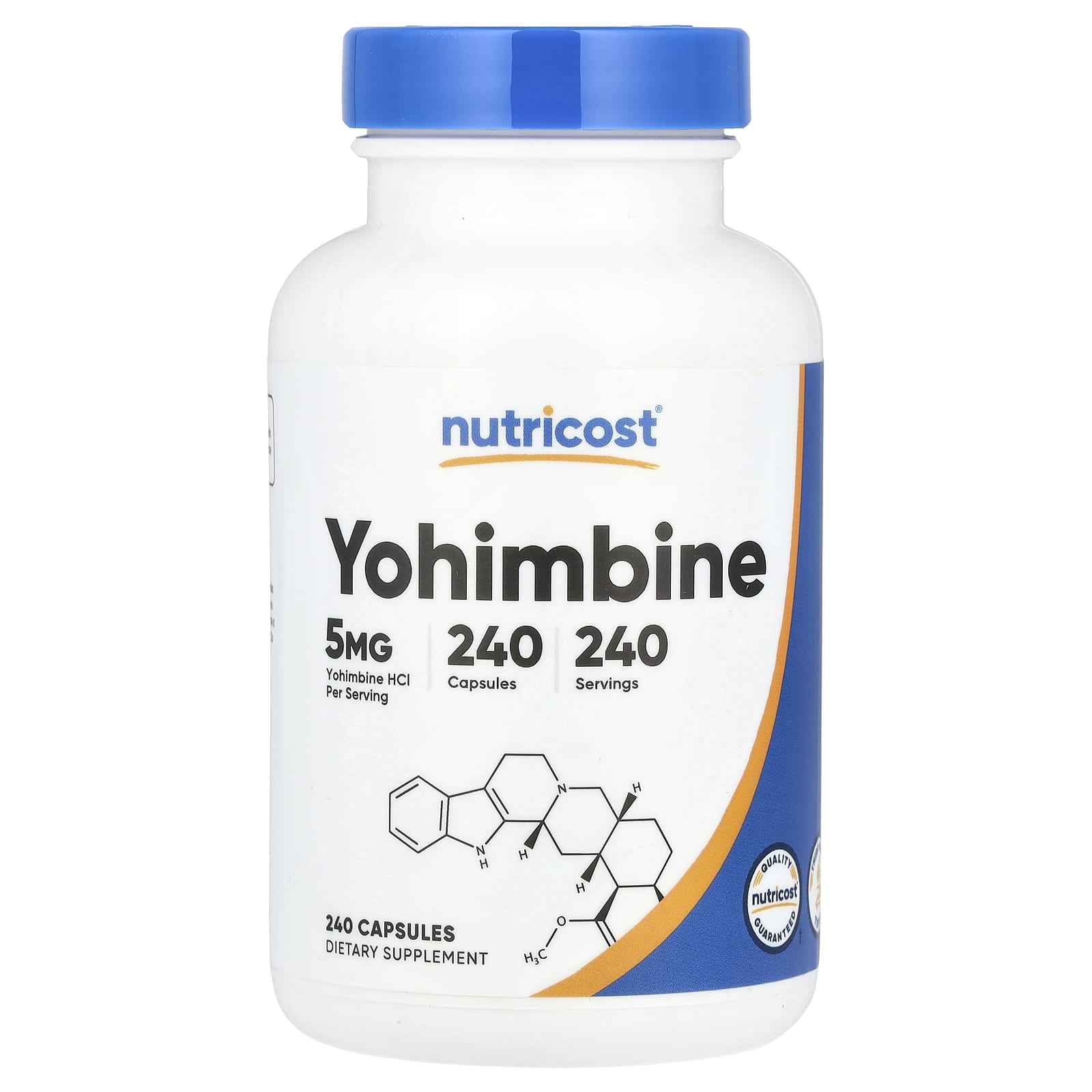 Nutricost, Yohimbine, 5 mg, 240 Capsules - B01MQDHYNM