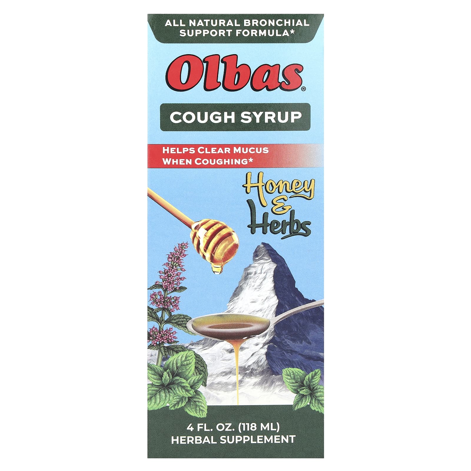 Olbas Therapeutic, Cough Syrup, Honey & Herbs, 4 fl oz (118 ml) - B001E0YEM0