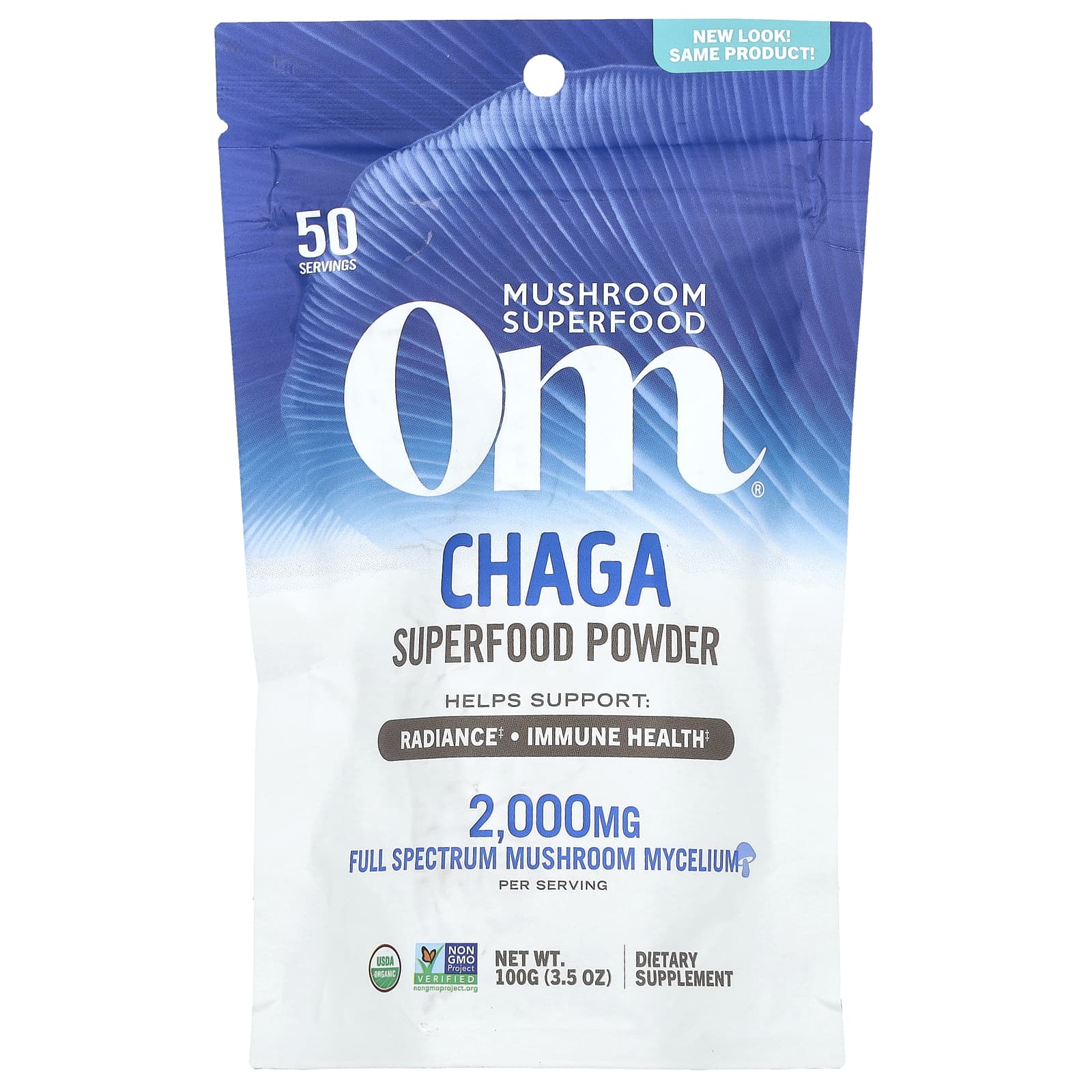 Om Mushrooms, Superfood Powder, Chaga, 3.5 oz (100 g) - B01K4JBOUQ