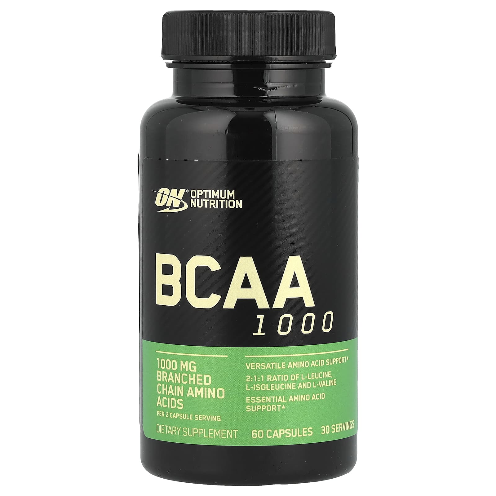 Optimum Nutrition, BCAA 1000, 1,000 mg, 60 Capsules (500 mg per Capsule) - B009NW9U3Y