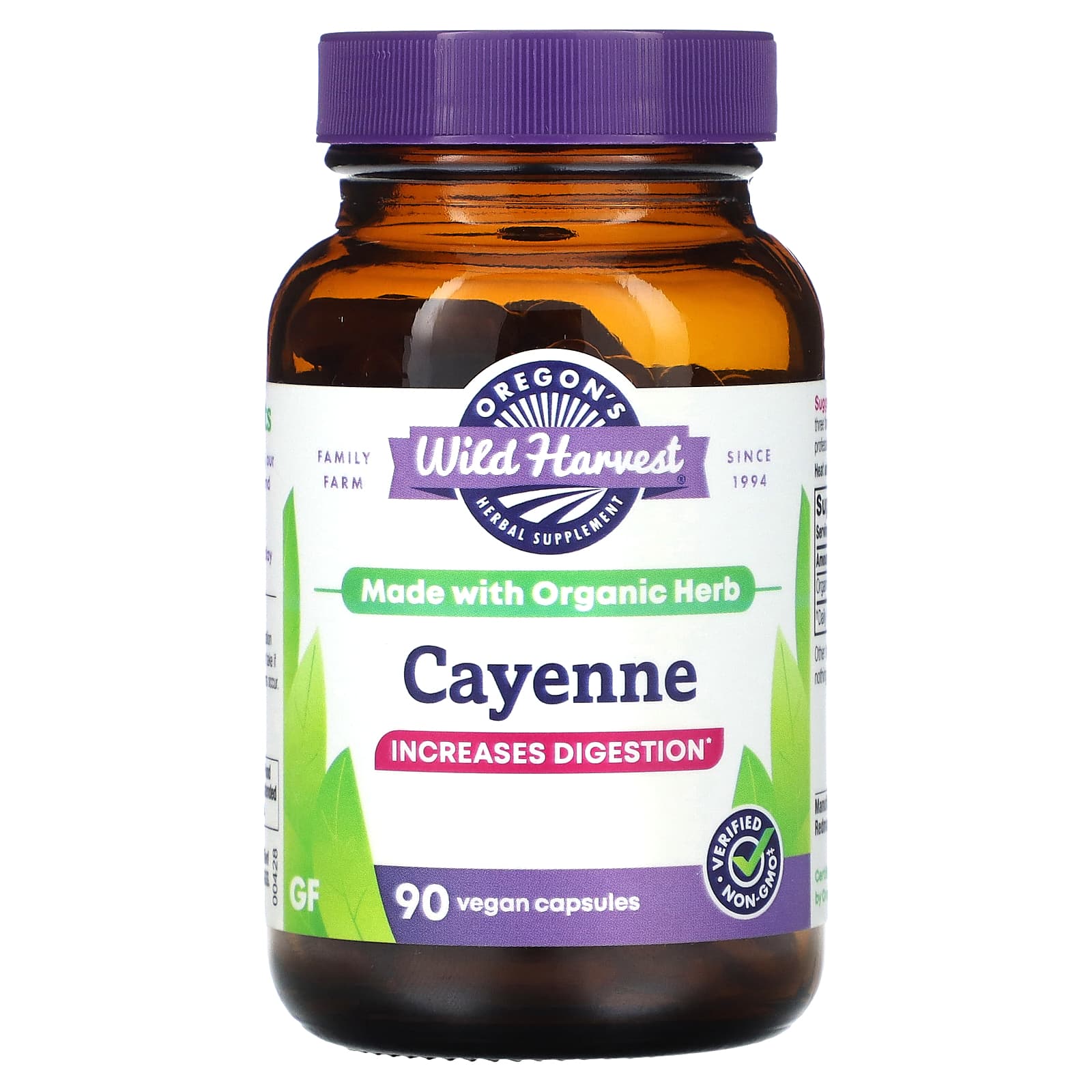 Oregon's Wild Harvest, Cayenne, 90 Vegan Capsules - B0006ZWURK
