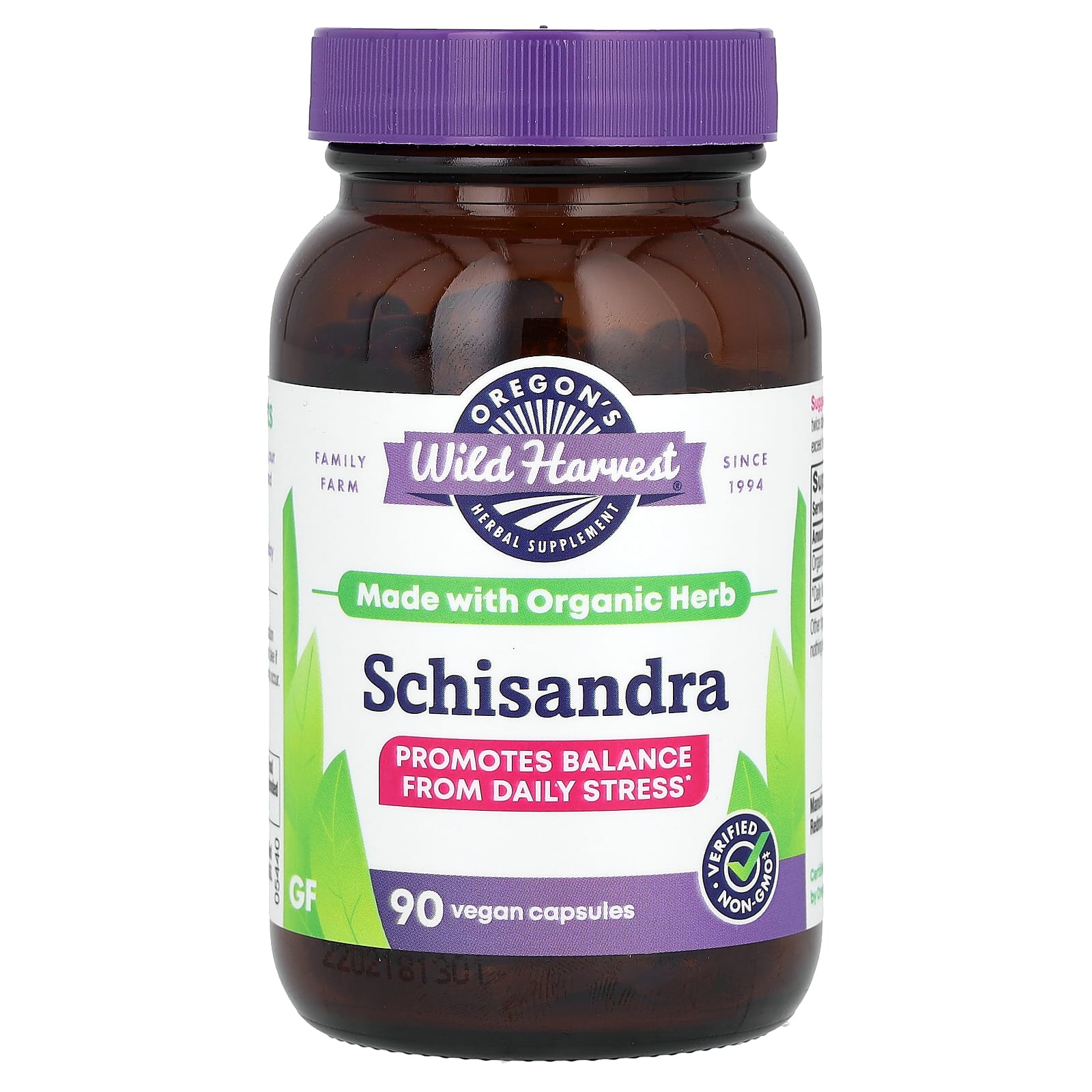 Oregon's Wild Harvest, Schisandra, 90 Vegan Capsules - B00E3BYFPS
