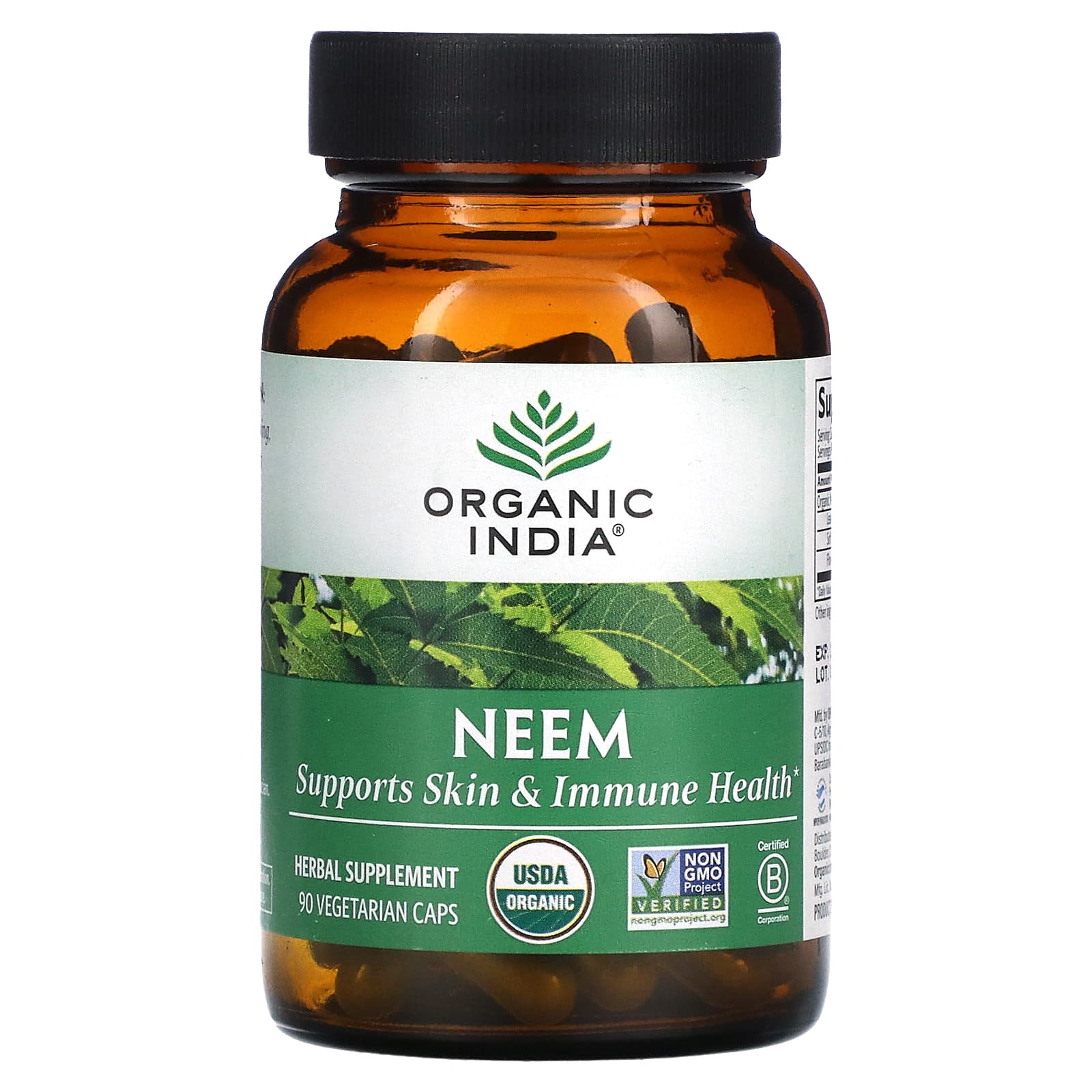 Organic India, Neem, 90 Vegetarian Caps