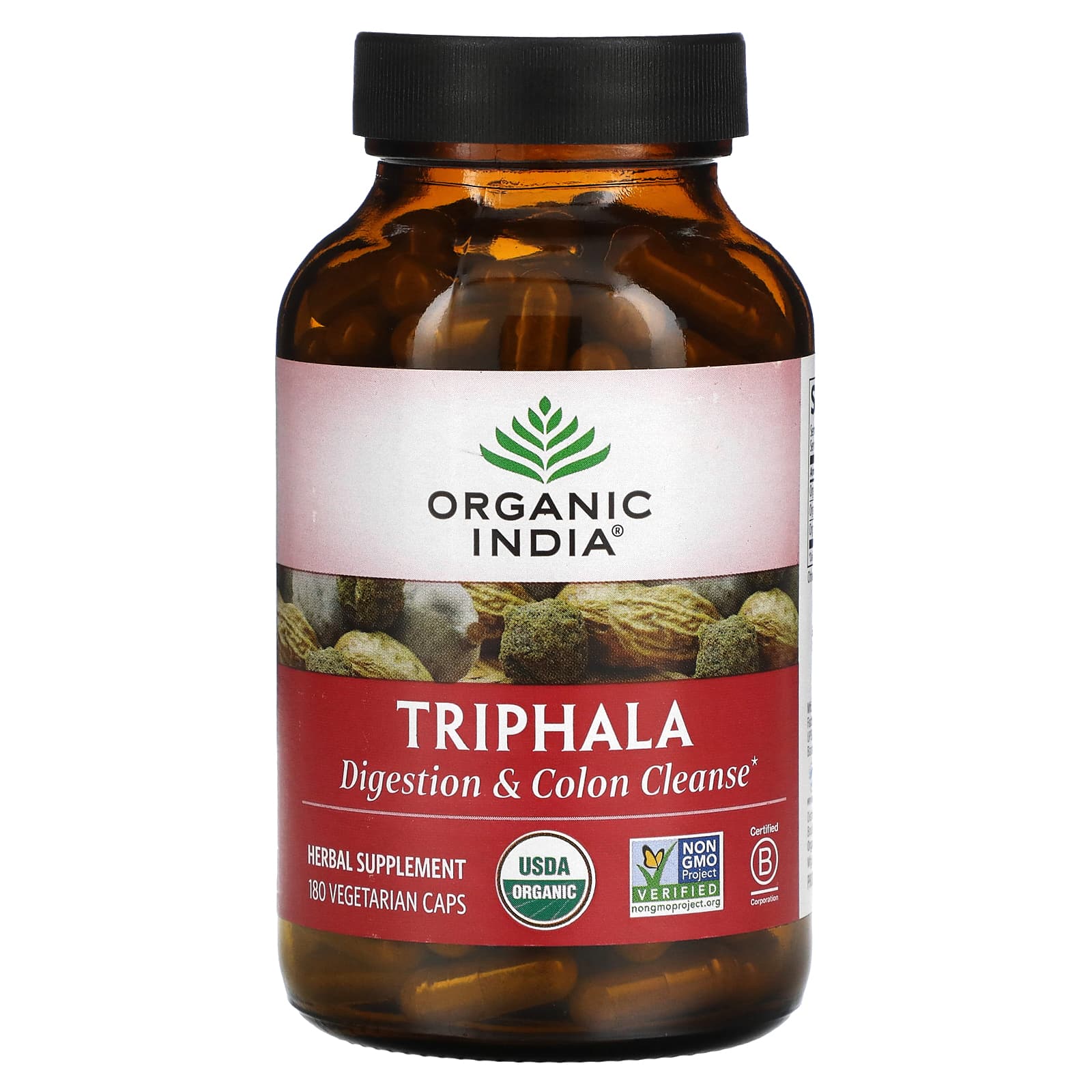 Organic India, Triphala, 180 Vegetarian Caps - B019ET28WA