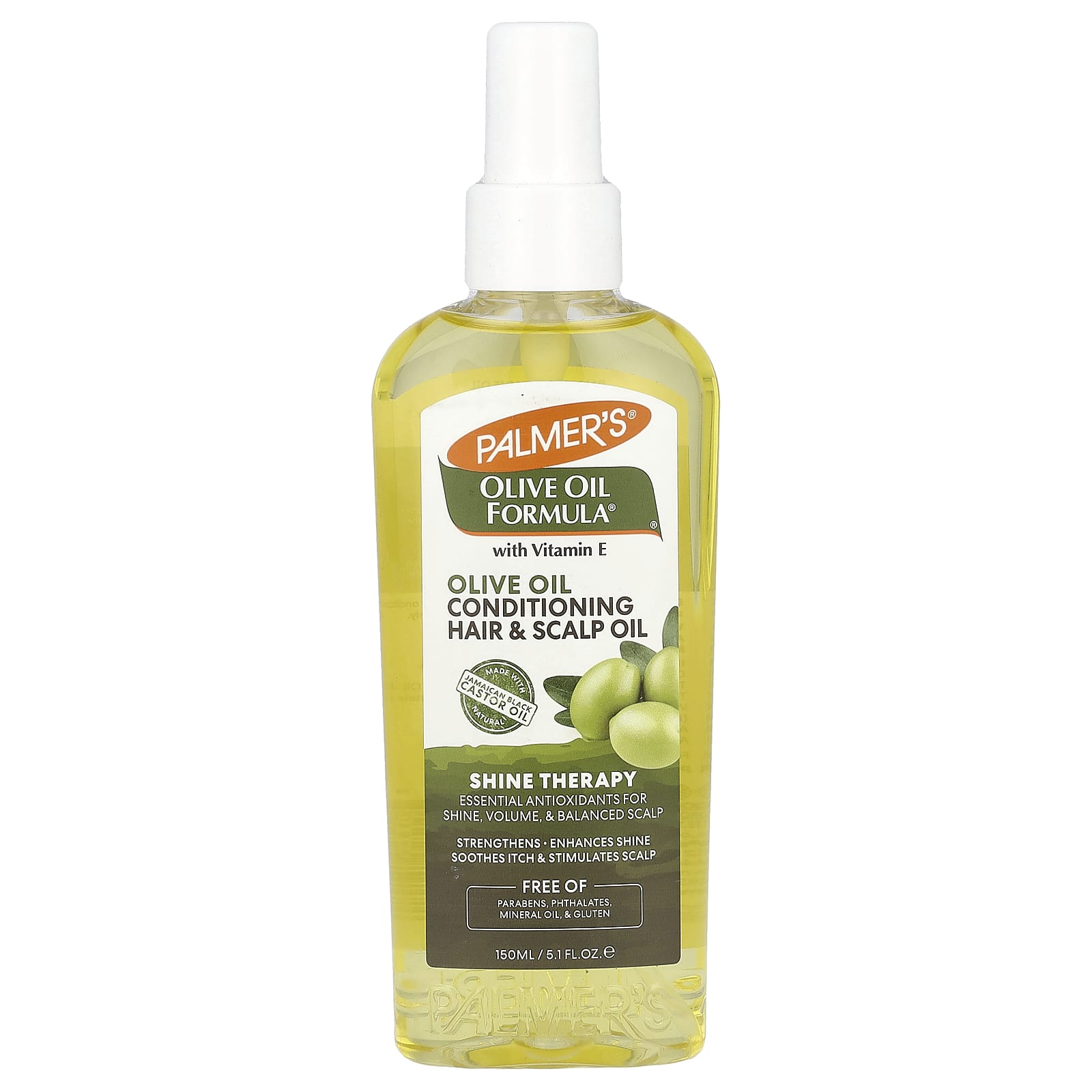 Palmer's, Olive Oil Formula® with Vitamin E, Conditioning Hair & Scalp Oil, Shine Therapy, 5.1 fl oz (150 ml) - B004Z0UMKE
