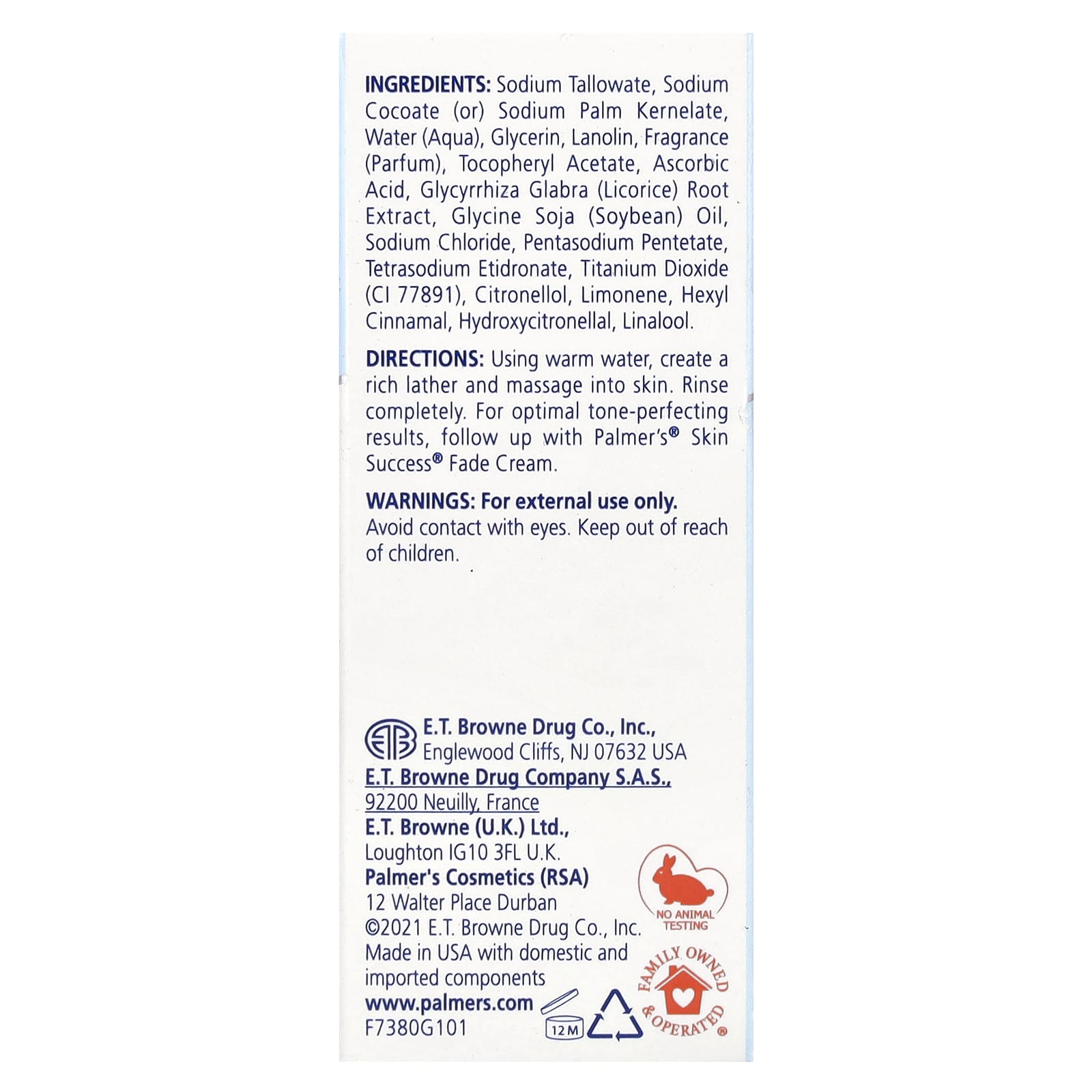 Palmer's, Skin Success® with Vitamin E, Complexion Bar Soap, 3.5 oz (100 g) - B00005R1H4