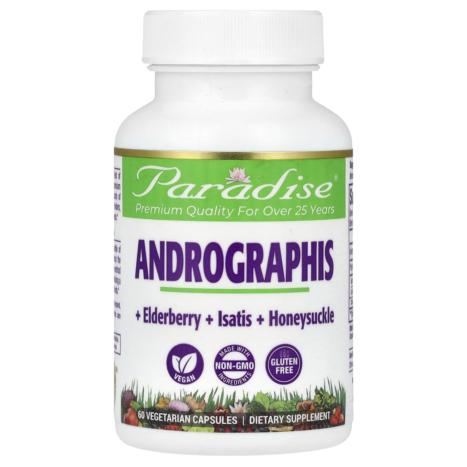 Paradise Herbs, Andrographis, 60 Vegetarian Capsules - B00064X2F0