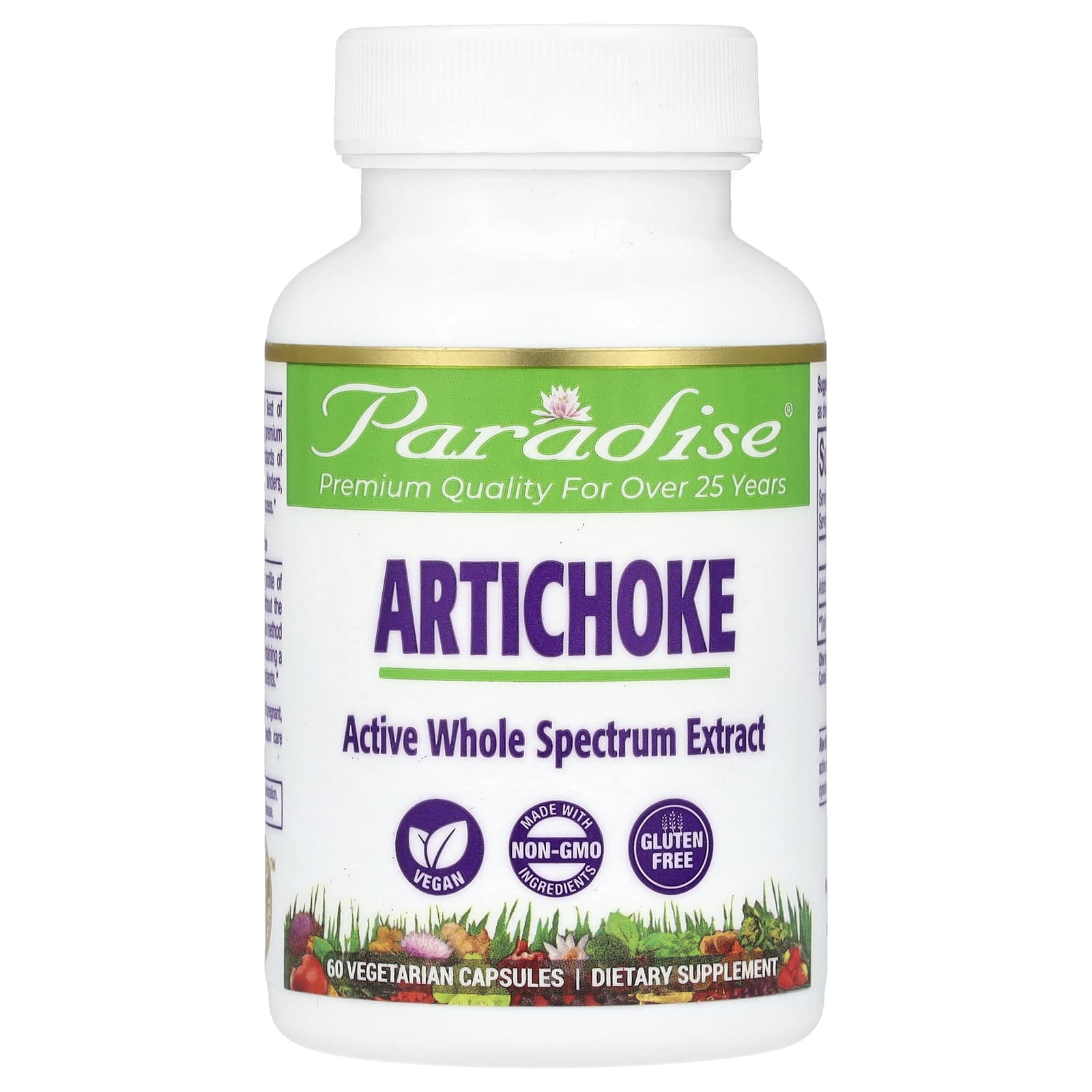 Paradise Herbs, Artichoke, 60 Vegetarian Capsules - B00064X2KU