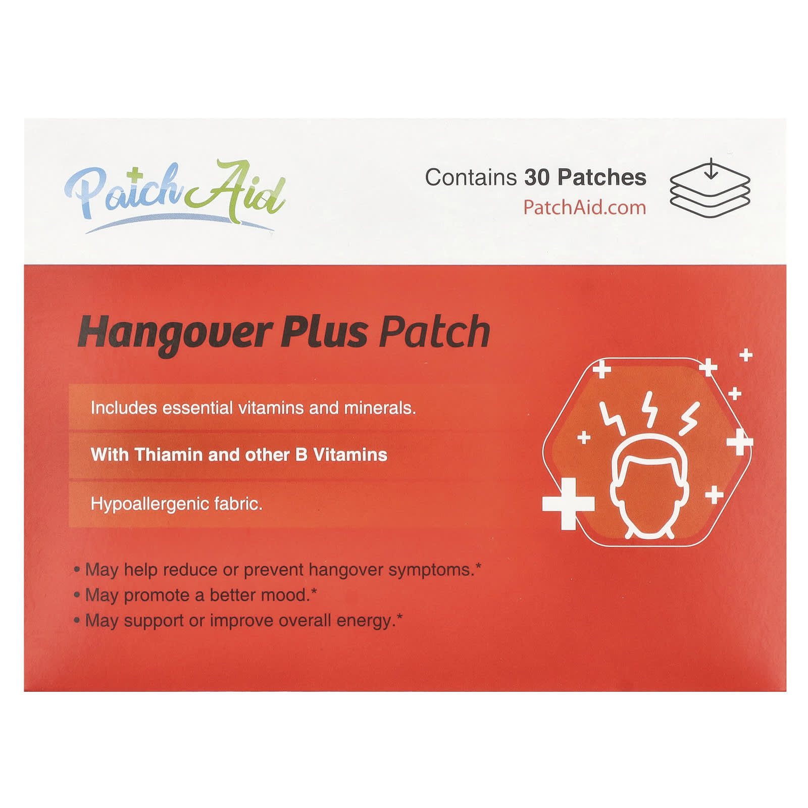 PatchAid, Hangover Plus Patch, 30 Patches - B095J2MFHJ
