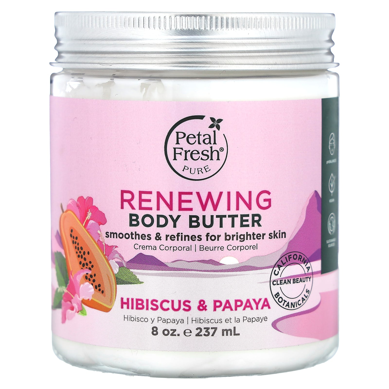 Petal Fresh, Pure, Renewing Body Butter, Hibiscus & Papaya, 8 oz (237 ml) - B07CBVXBT6