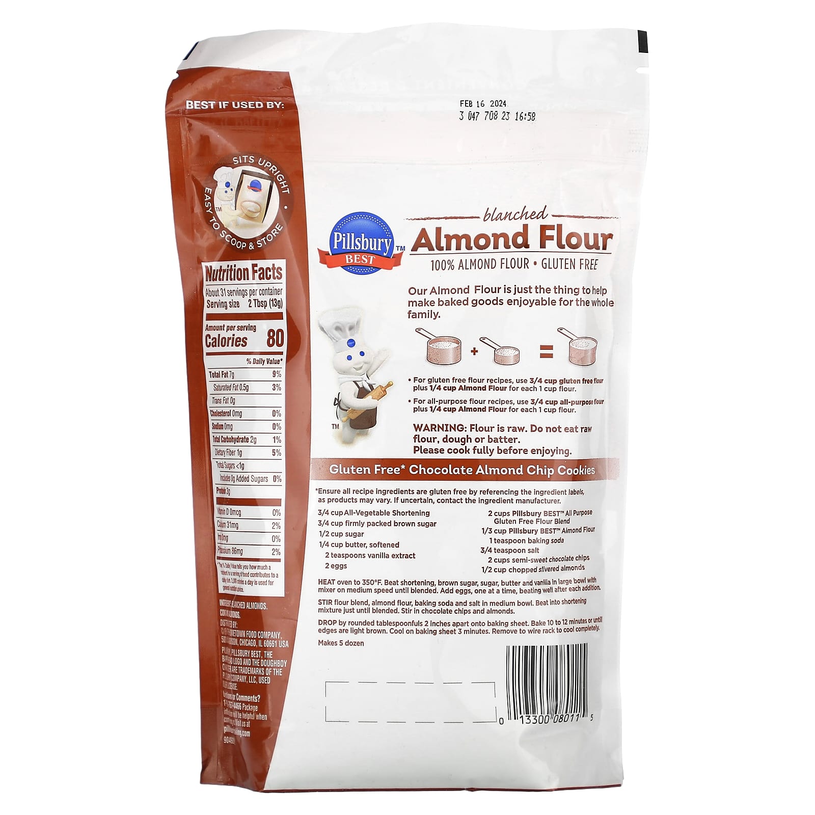 Pillsbury, Blanched Almond Flour , 14 oz (397 g) - B08G9GFB65