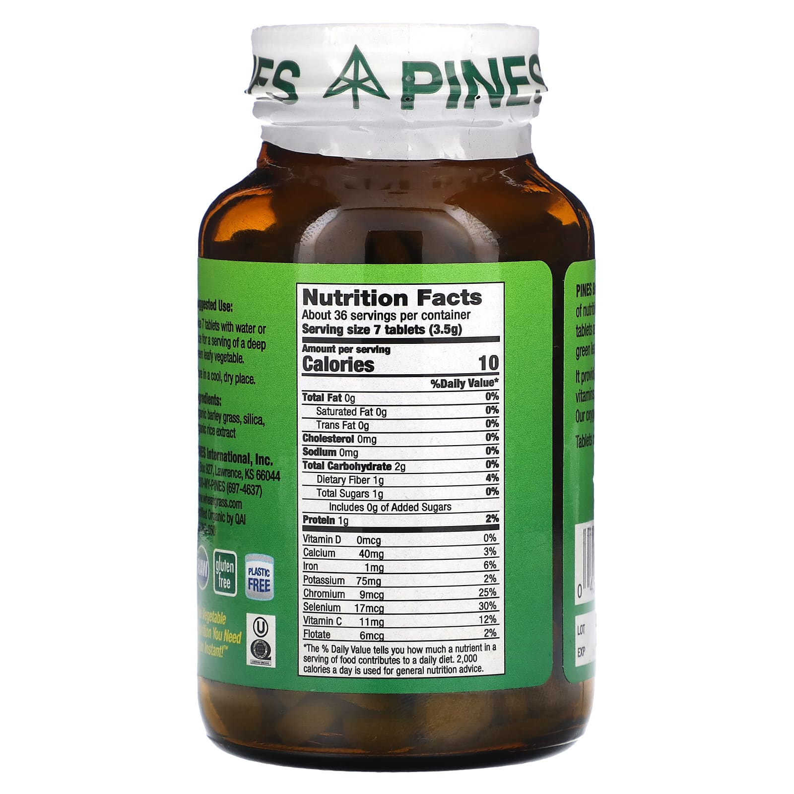 Pines International, Barley Grass, 250 Tablets - B00014GK04