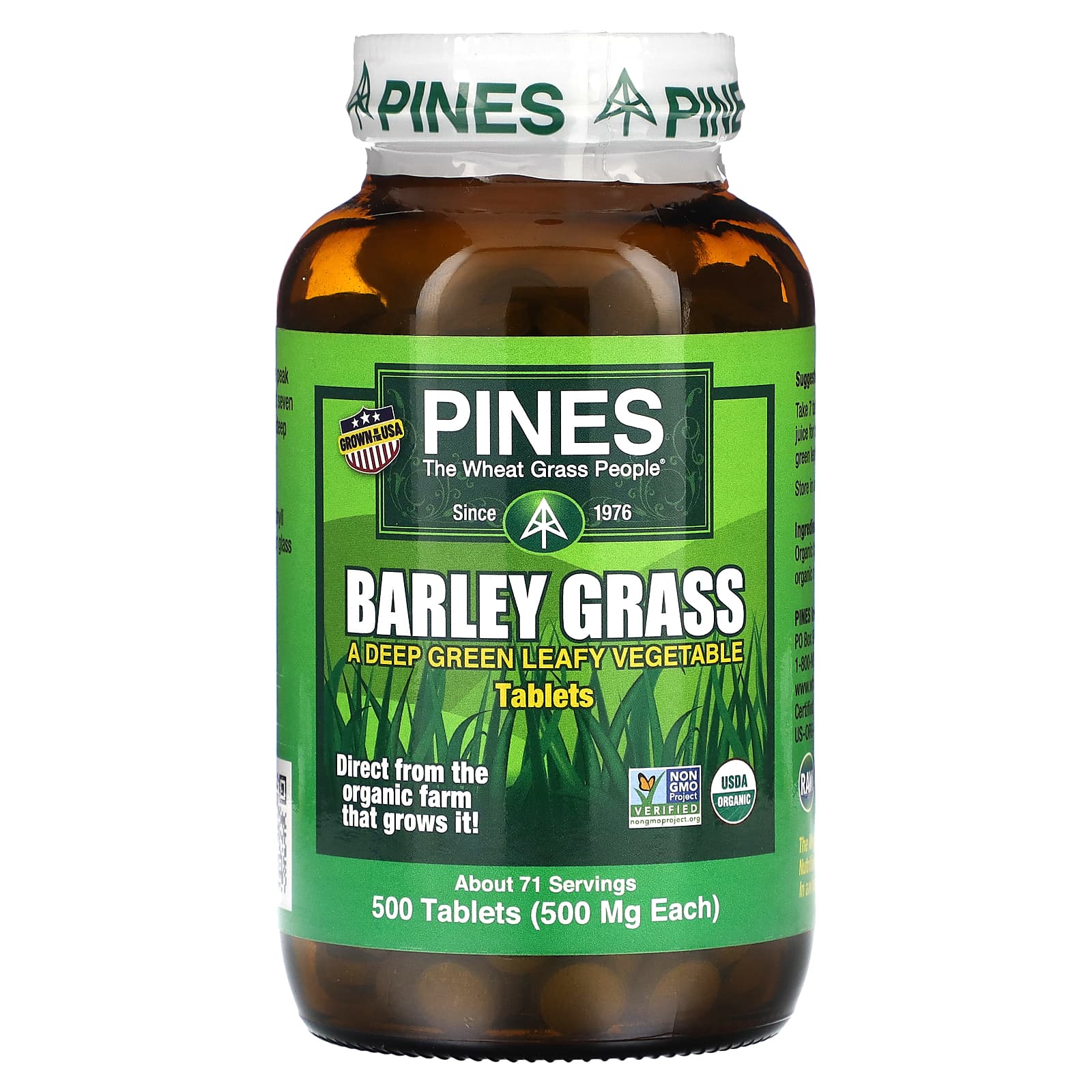 Pines International, Barley Grass, 500 Tablets - B0015REHNS