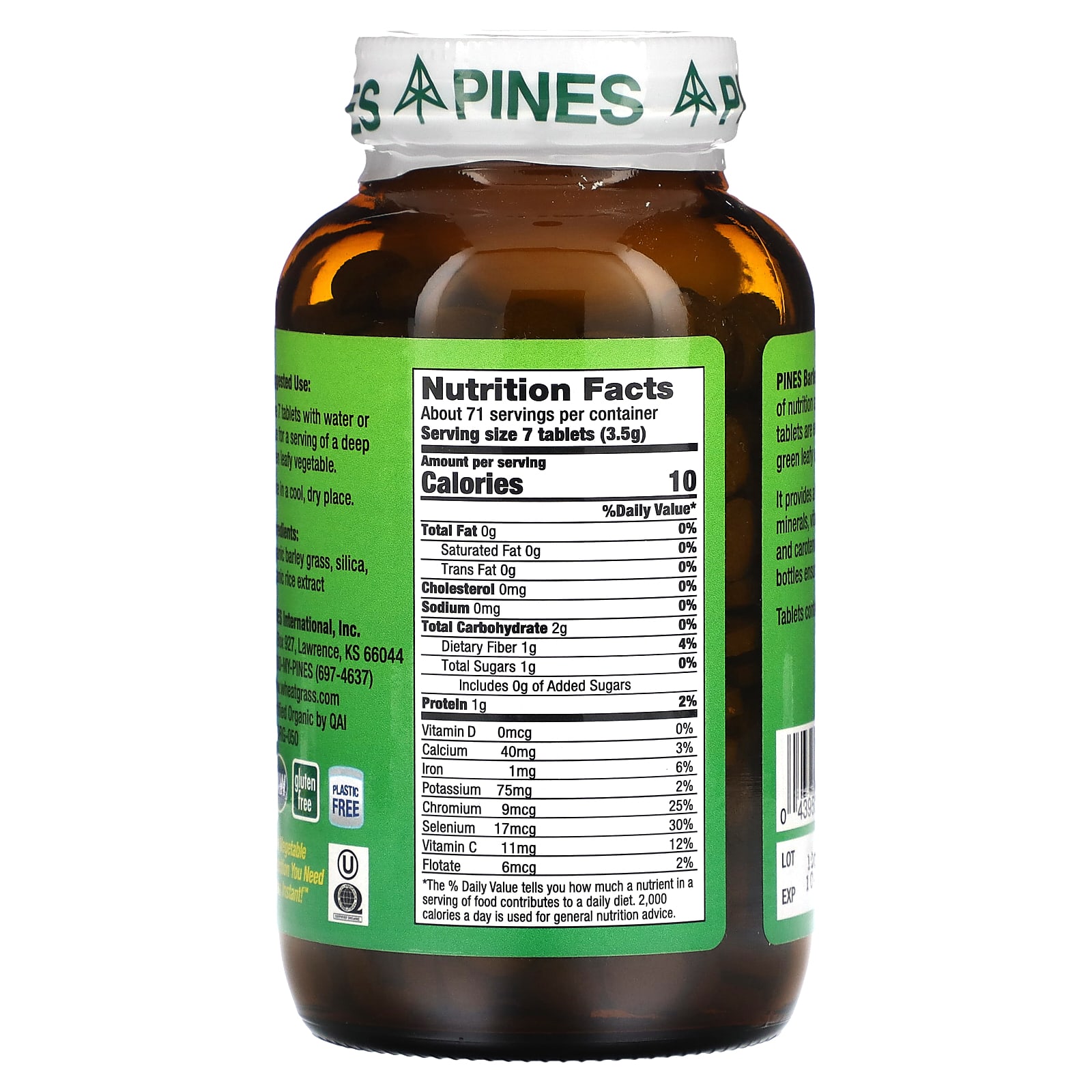 Pines International, Barley Grass, 500 Tablets - B0015REHNS
