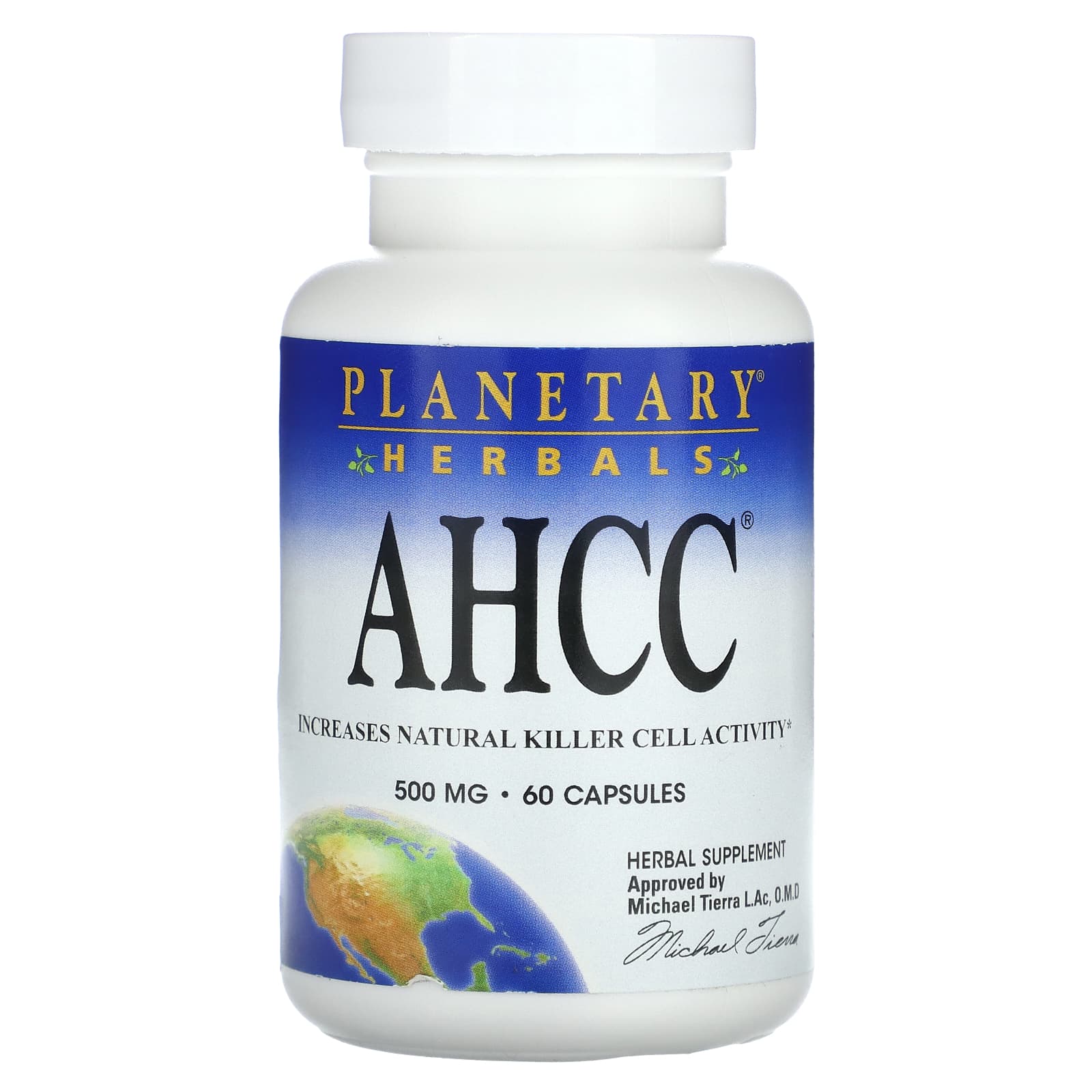 Planetary Herbals, AHCC, 500 mg, 60 Capsules (250 mg per Capsule) - B0027Z071S