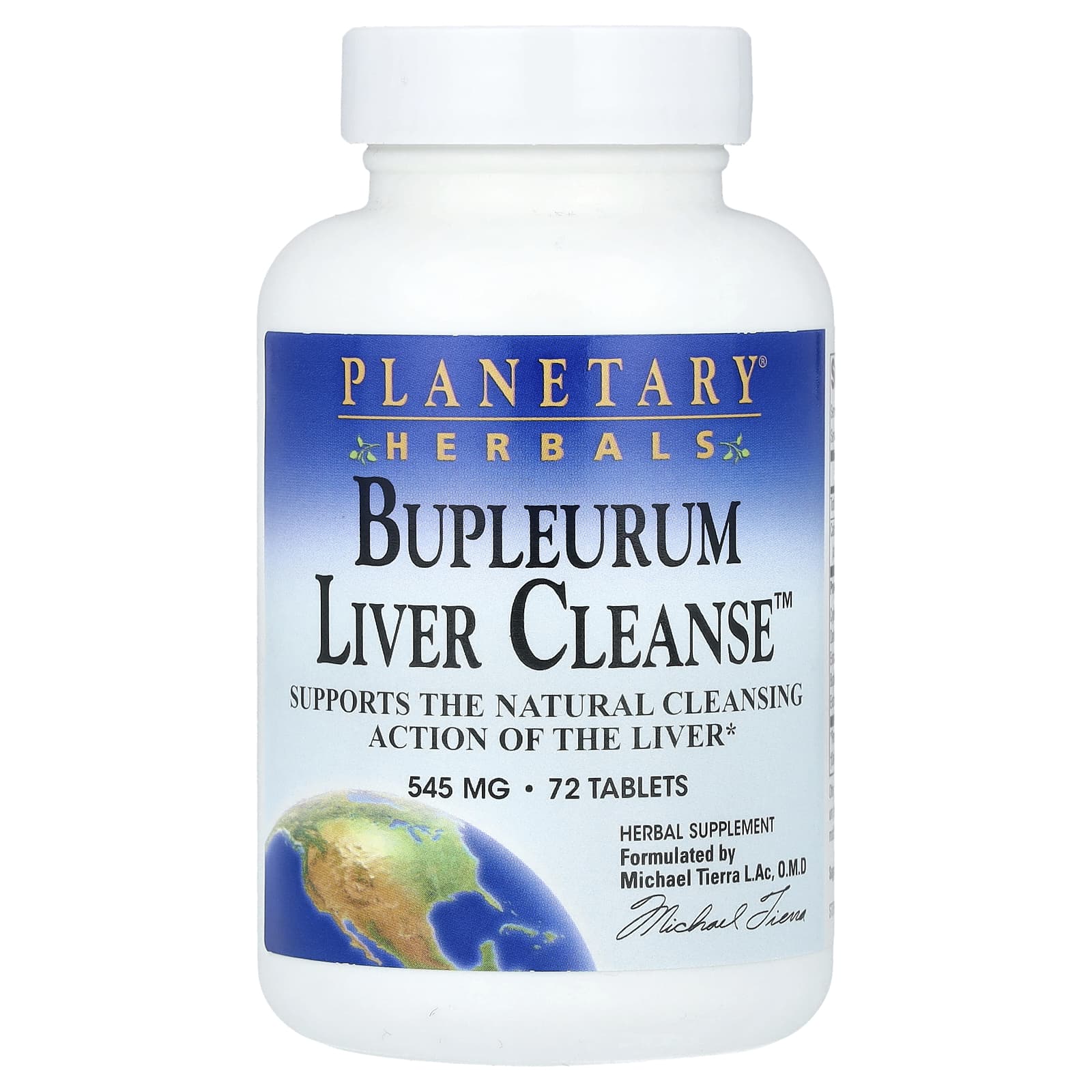 Planetary Herbals, Bupleurum Liver Cleanse™, 545 mg, 72 Tablets - B0002YFGBM