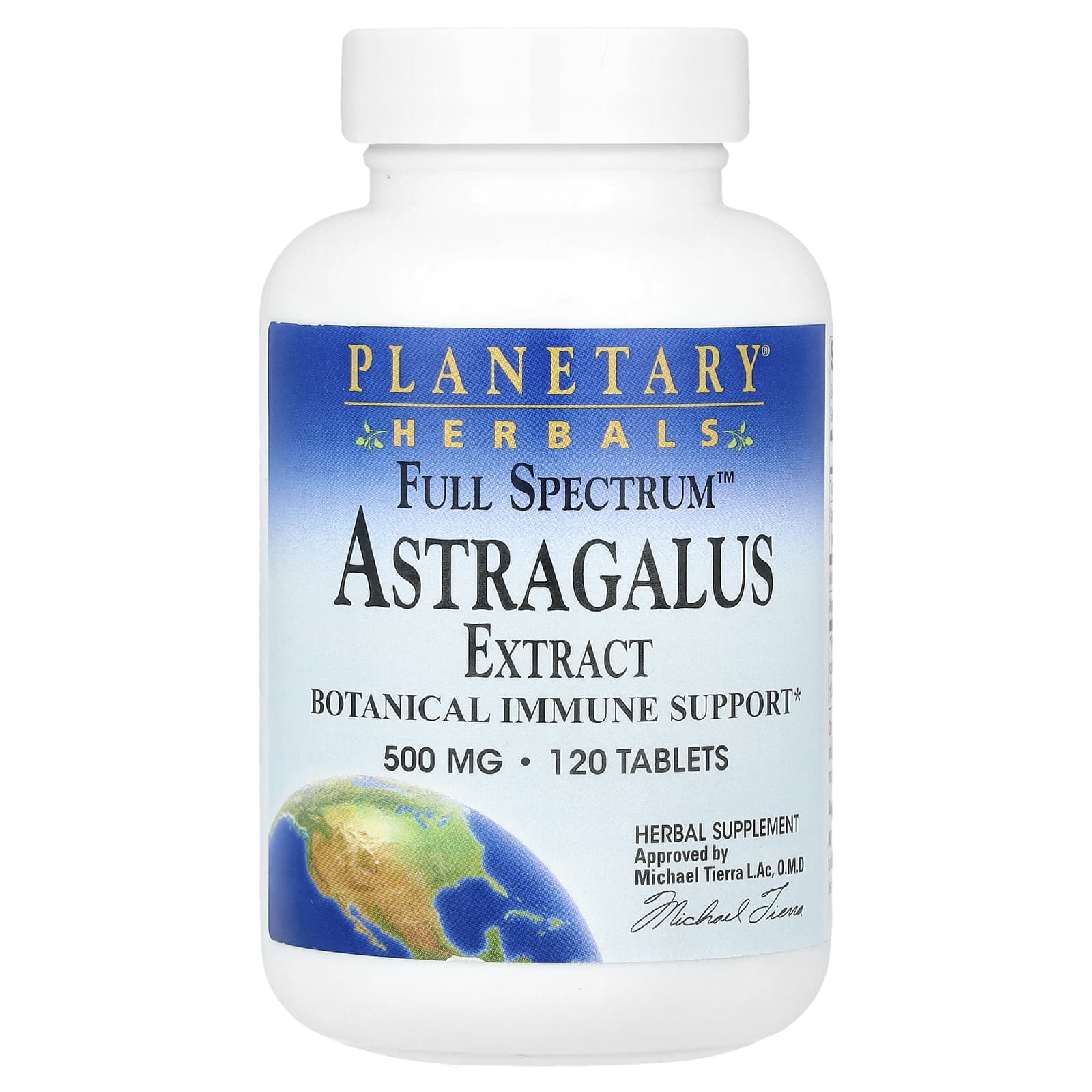 Planetary Herbals, Full Spectrum™ Astragalus Extract, 500 mg, 120 Tablets (250 mg each Tablet) - B000EQ6G76