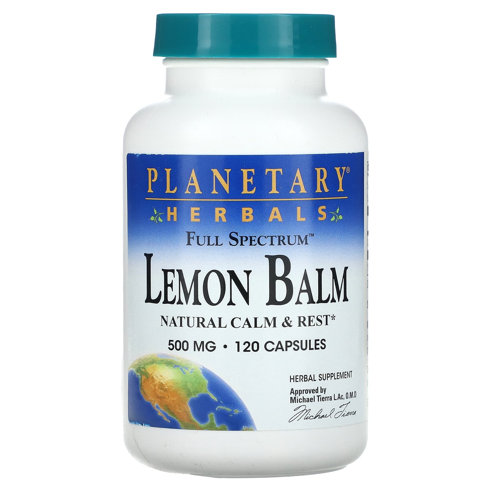 Planetary Herbals, Full Spectrum™ Lemon Balm, 1,000 mg, 120 Capsules (500 mg per Capsule) - B006LUWWJA