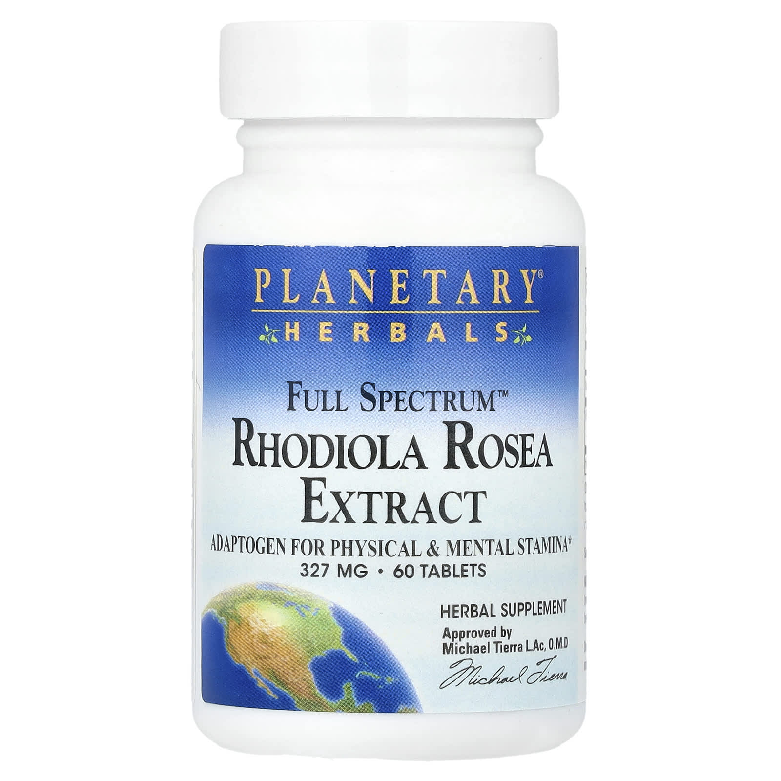 Planetary Herbals, Full Spectrum™ Rhodiola Rosea Extract, 655 mg, 60 Tablets (327 mg Per Tablet) - B00014J5I8