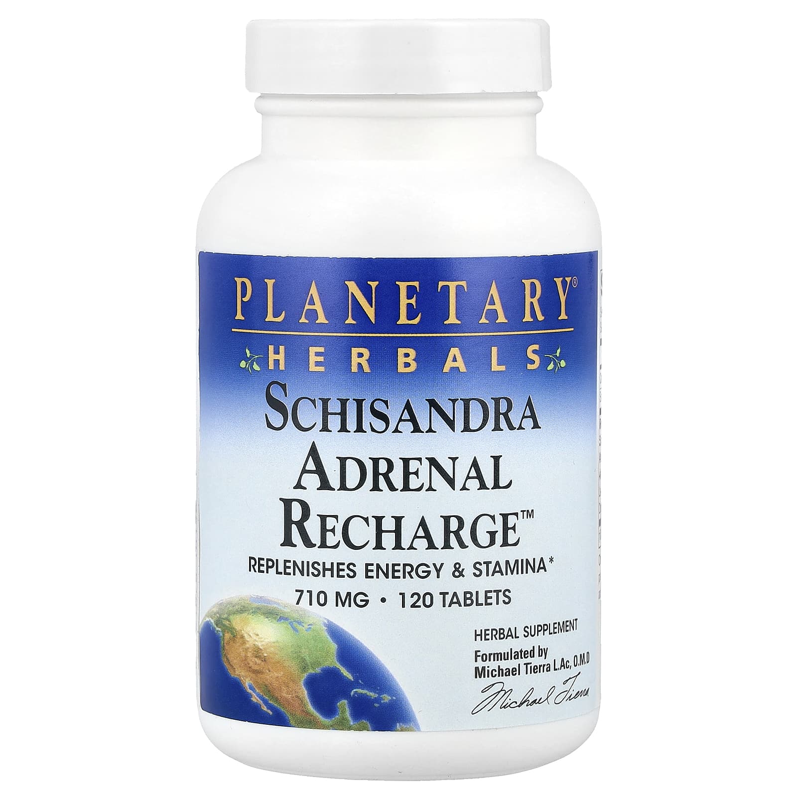 Planetary Herbals, Schisandra Adrenal Recharge™, 120 Tablets - B005P0XJ1W