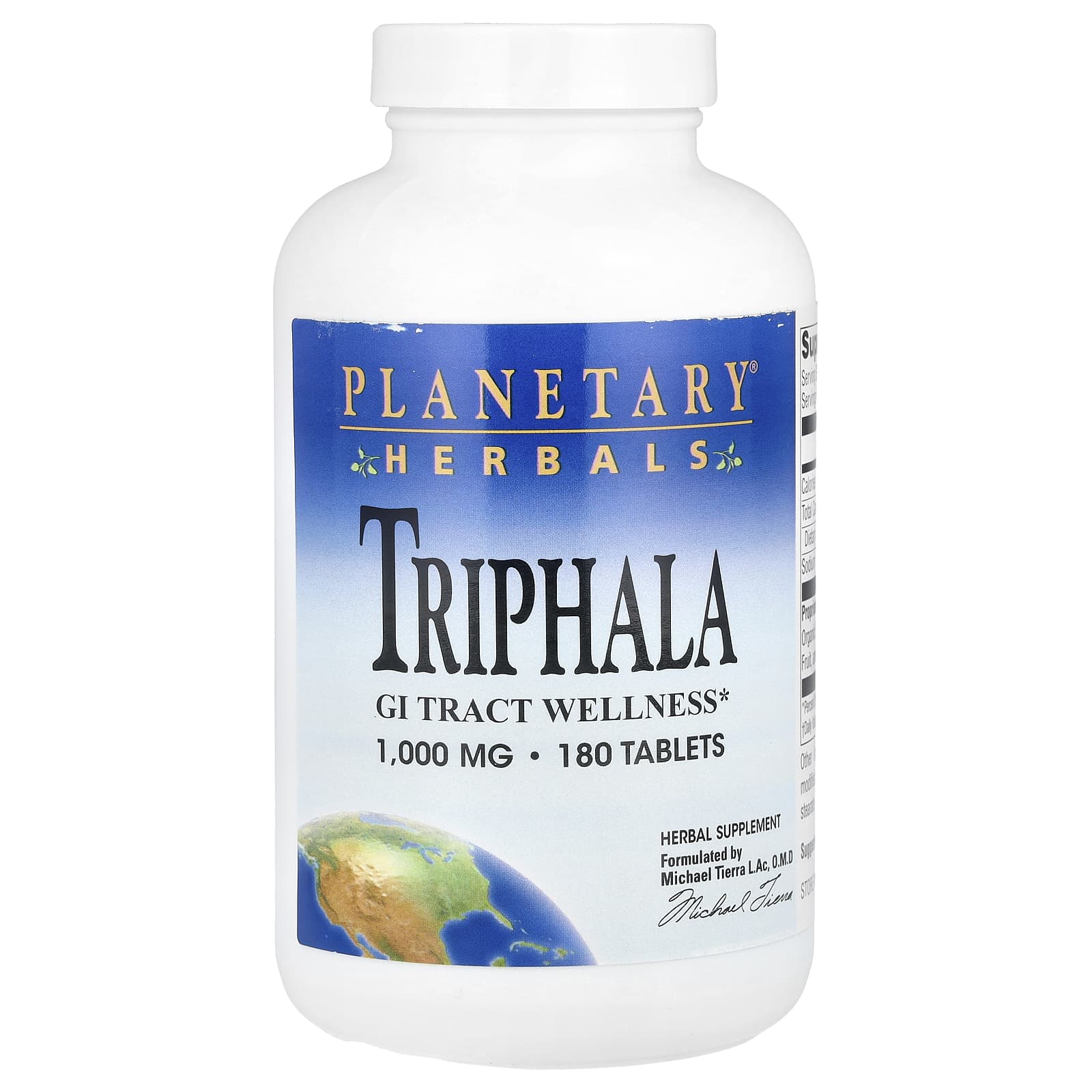 Planetary Herbals, Triphala, 2,000 mg, 180 Tablets (1,000 mg per Tablet) - B00O18U1P6