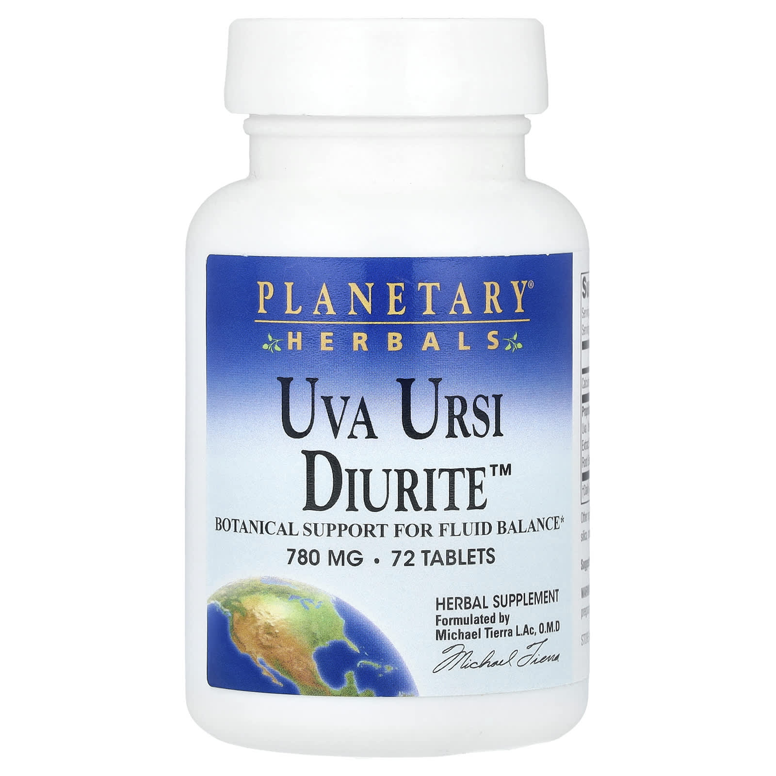 Planetary Herbals, Uva Ursi Diurite™, 72 Tablets - B00166MYX8