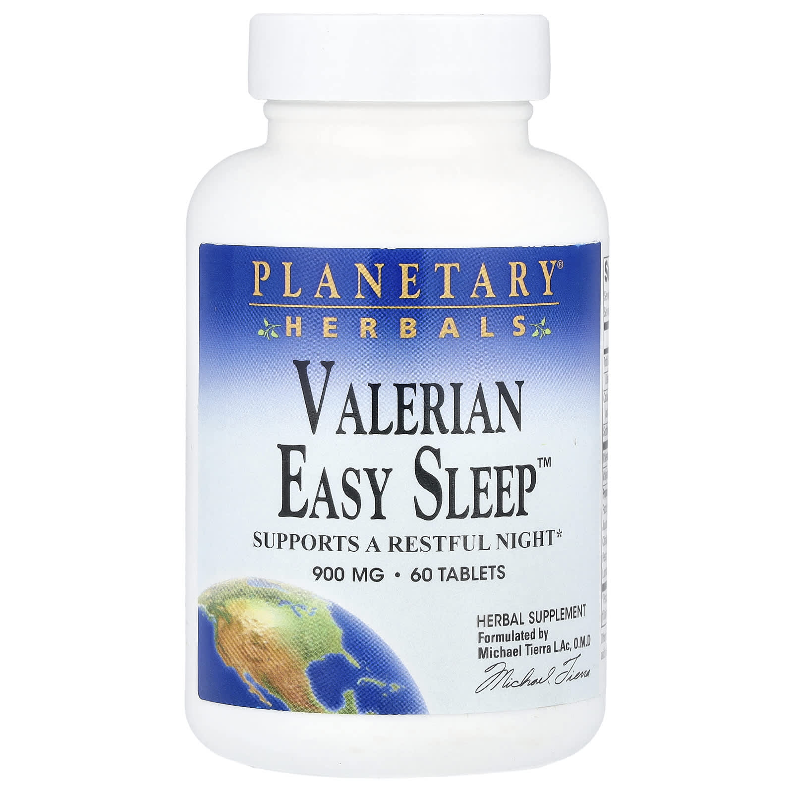 Planetary Herbals, Valerian Easy Sleep™, 60 Tablets - B000OCRANE