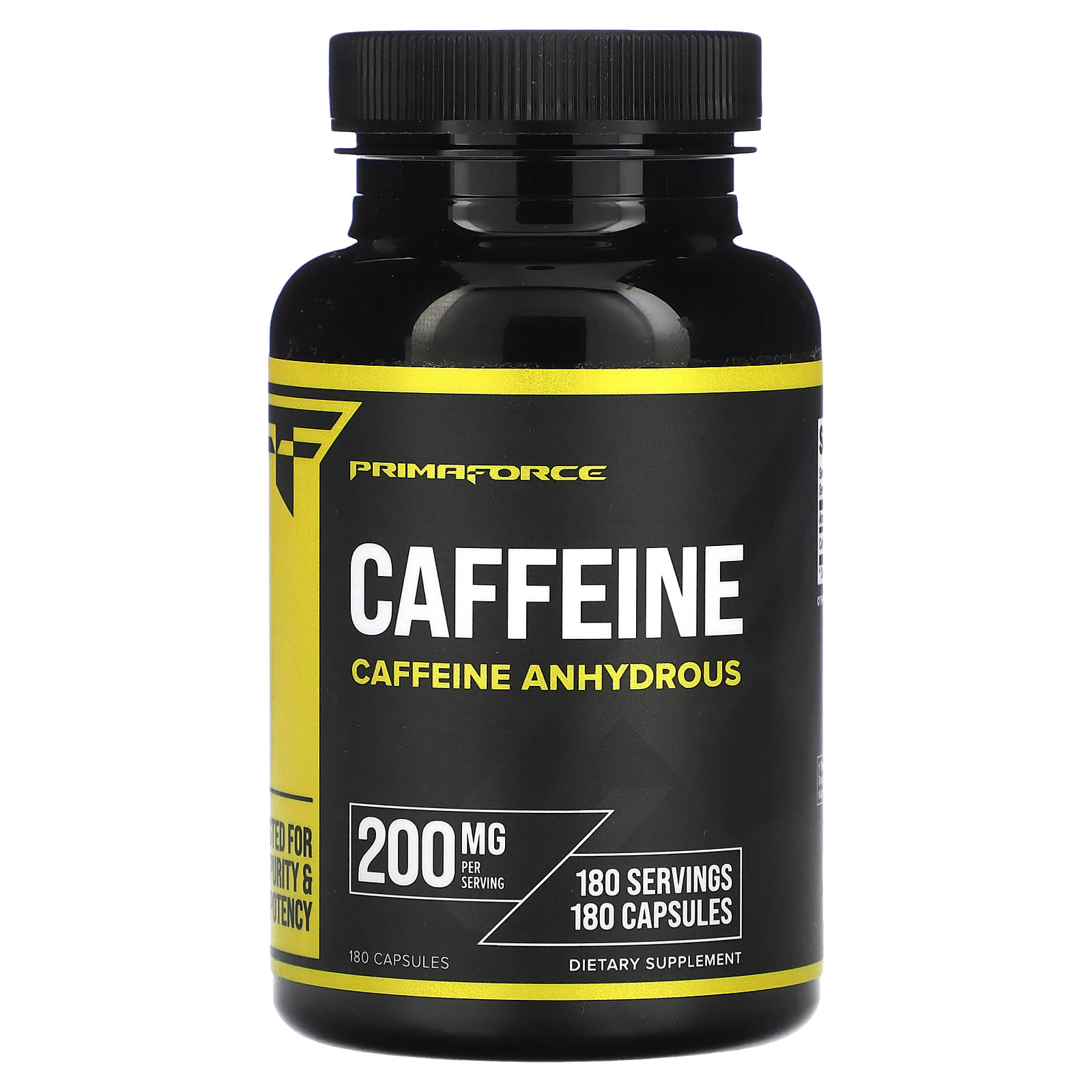 Primaforce, Caffeine , 200 mg, 180 Capsules - B0B94WTZYF