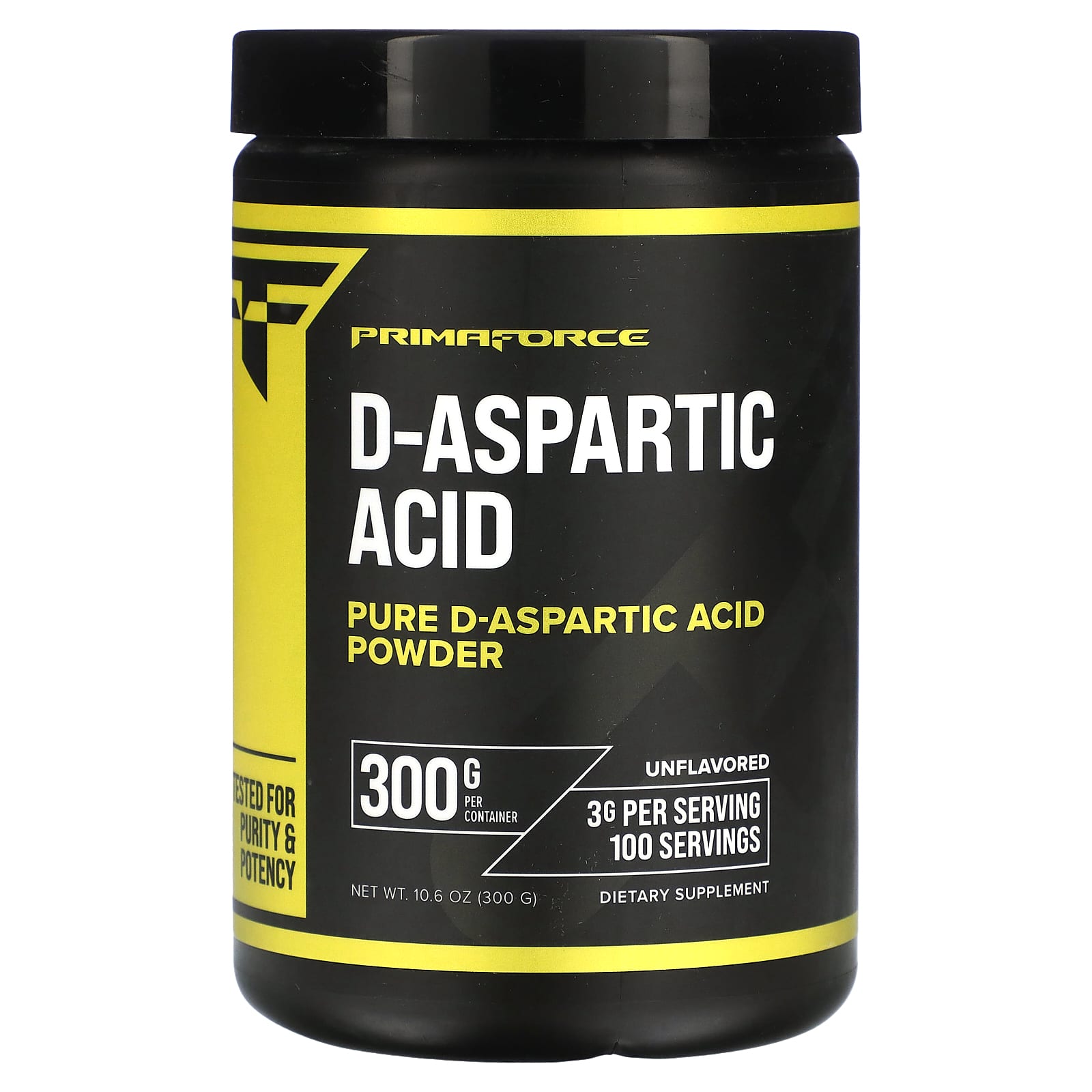 Primaforce, D-Aspartic Acid, Unflavored, 10.6 oz (300 g) - B09YTS14TB