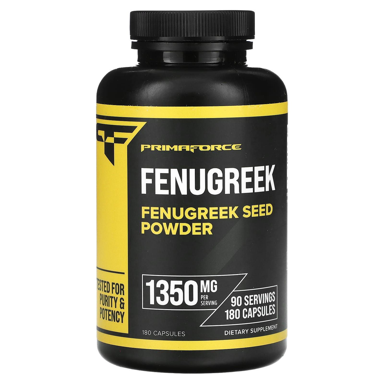 Primaforce, Fenugreek, 1,350 mg, 180 Capsules (675 mg per Capsule) - B0CBL2TNXB