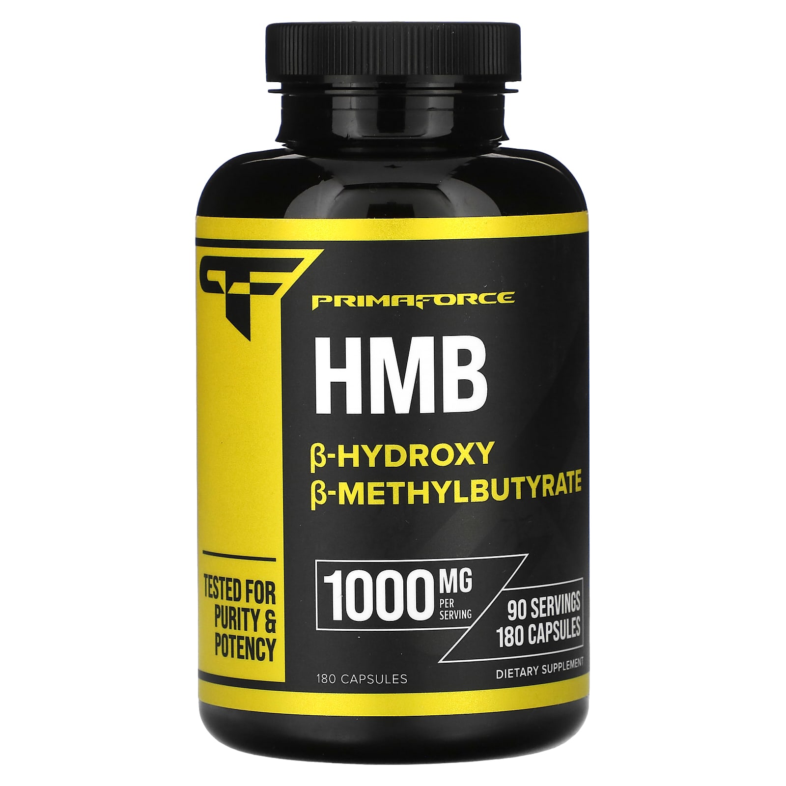 Primaforce, HMB, 1,000 mg, 180 Capsules (500 mg per Capsule) - B0BQ8PF3R7