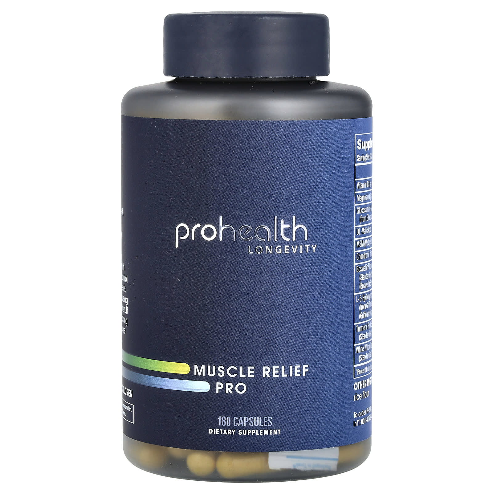 ProHealth Longevity, Muscle Relief Pro, 180 Capsules - B0BHL6SQ4S