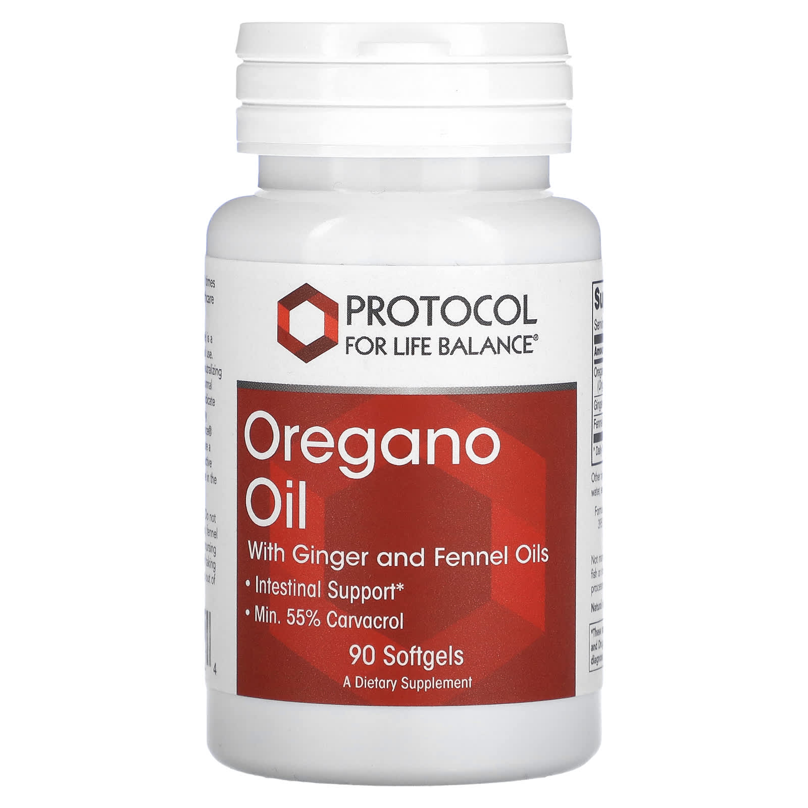 Protocol for Life Balance, Oregano Oil with Ginger and Fennel Oils, 90 Softgels - B07KLVQJSH