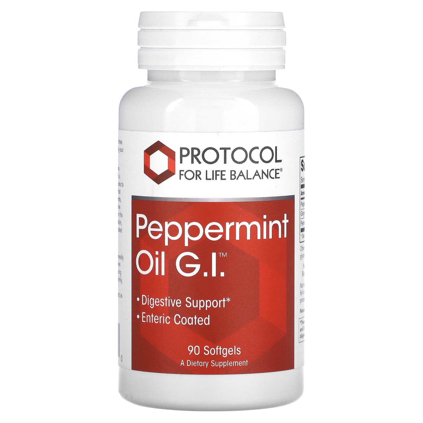 Protocol for Life Balance, Peppermint Oil G.I., 90 Softgels - B003PRIFGQ