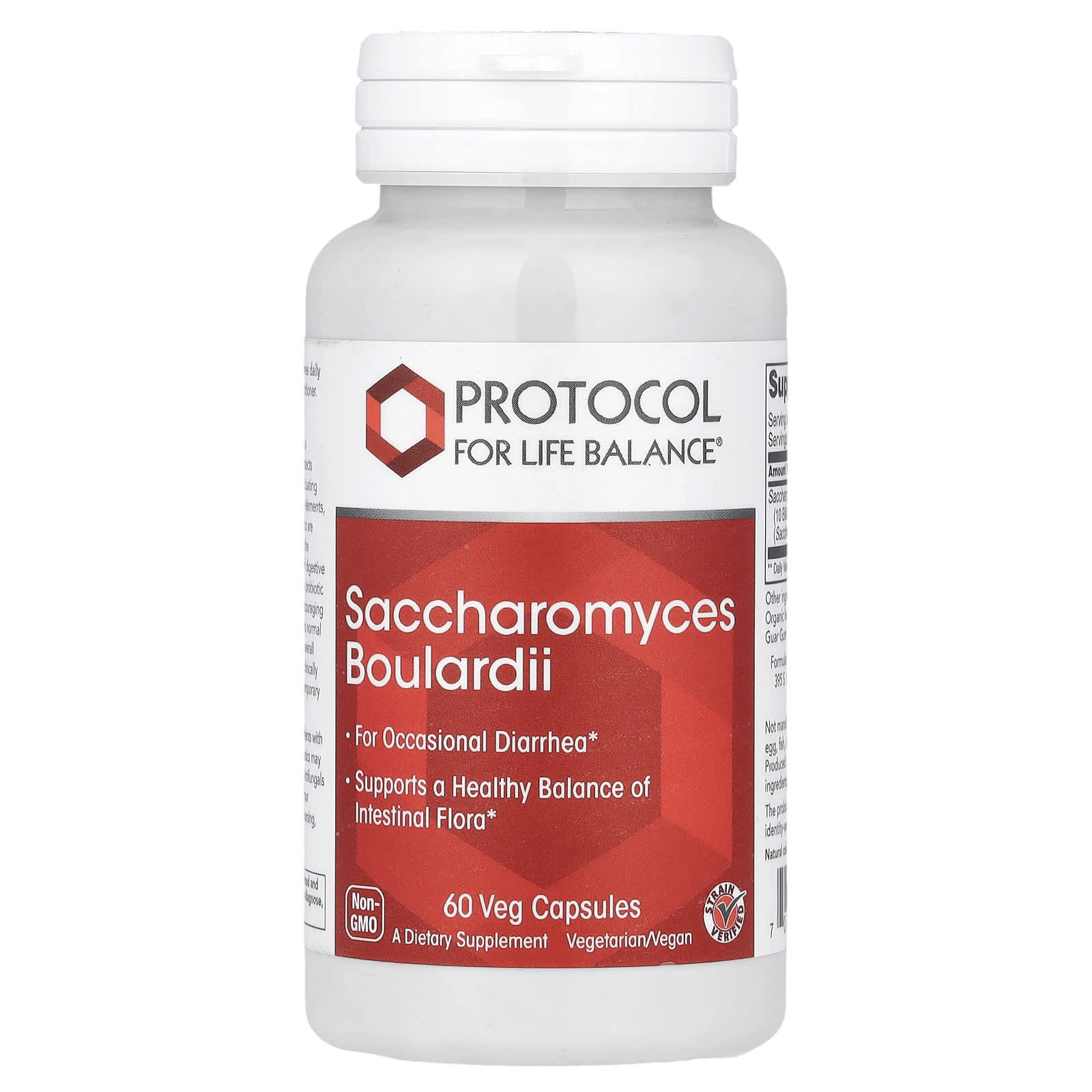 Protocol for Life Balance, Saccharomyces Boulardii, 60 Veg Capsules - B0083UT9FG