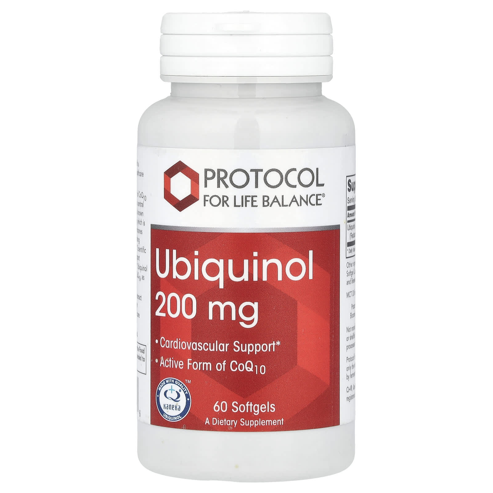 Protocol for Life Balance, Ubiquinol, 200 mg, 60 Softgels - B00HK1F6BK