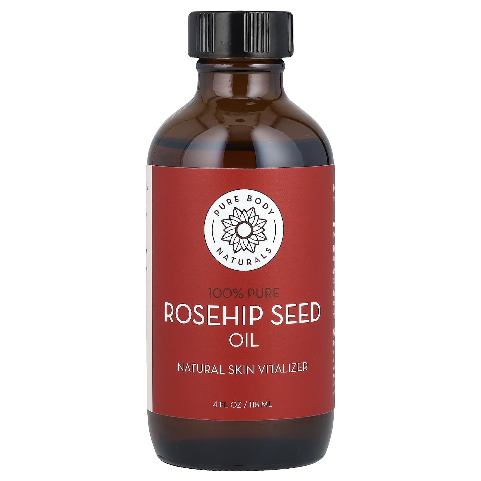 Pure Body Naturals, Rosehip Seed Oil, 4 fl oz (118 ml) - 