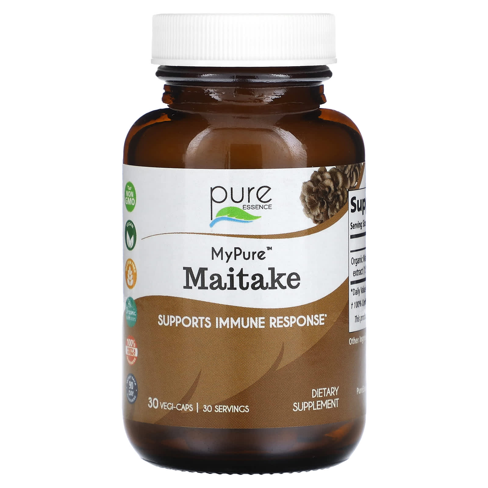 Pure Essence, MyPure, Maitake, 30 Vegi-Caps - B07FCT349J