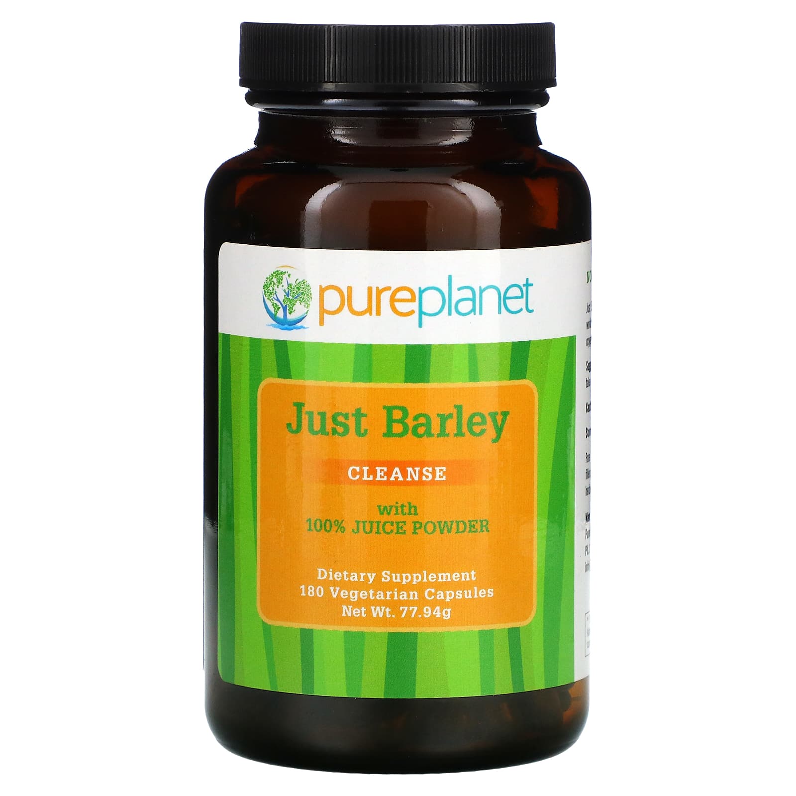 Pure Planet, Just Barley, 180 Vegetarian Capsules - B0001VUGR0