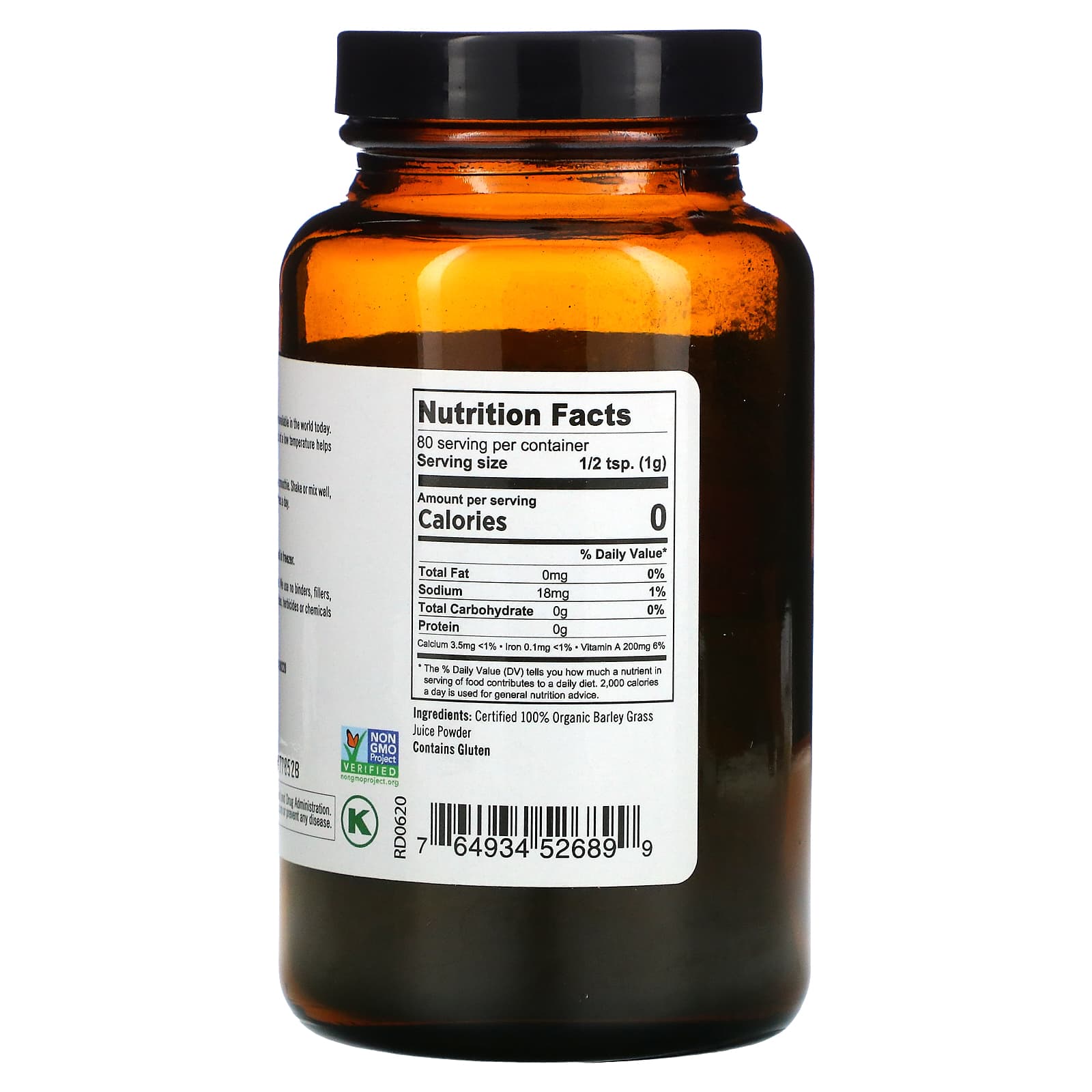 Pure Planet, Organic Just Barley, 80 g - B012EUCA7Y