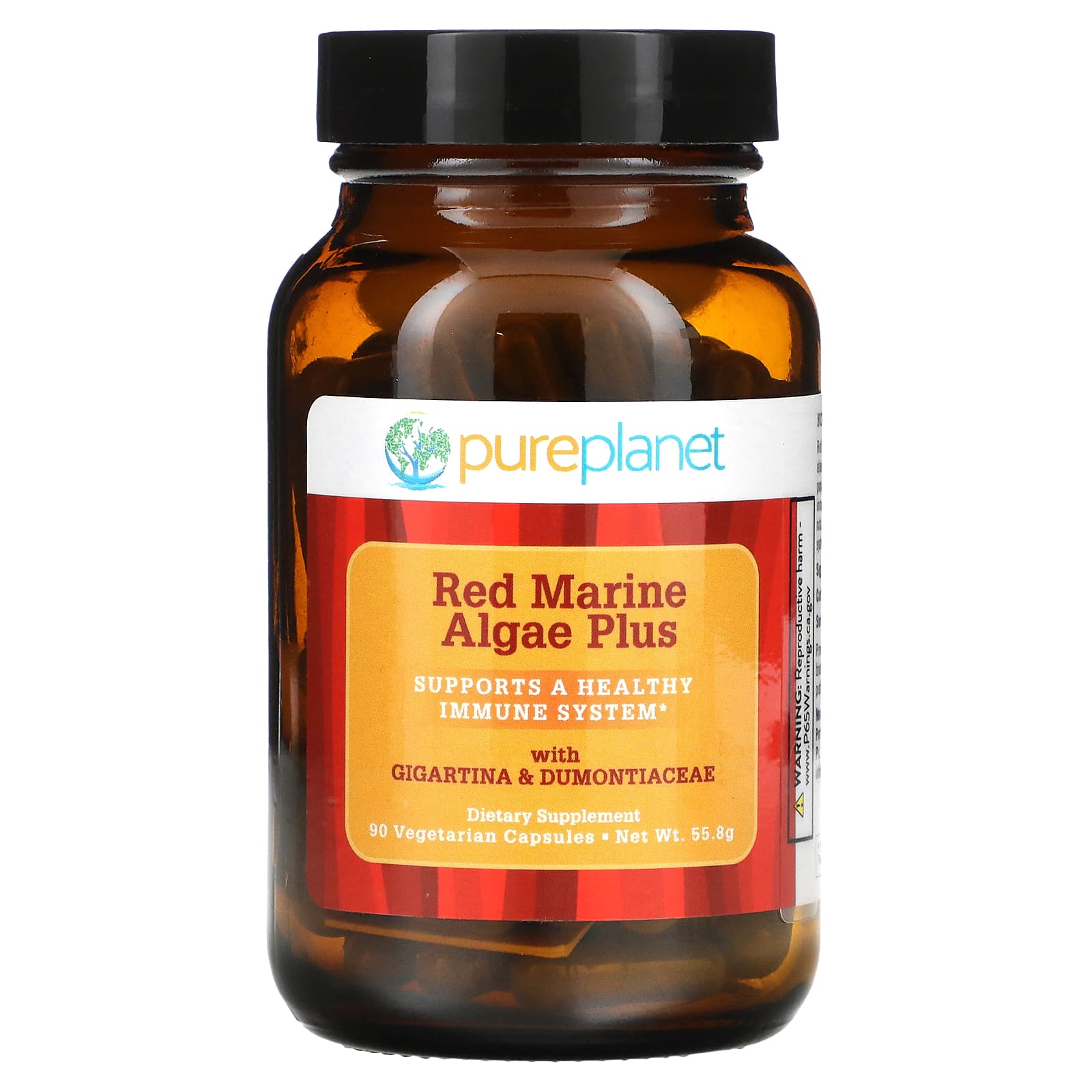 Pure Planet, Red Marine Algae Plus, 90 Vegetarian Capsules - B000W8HRWY
