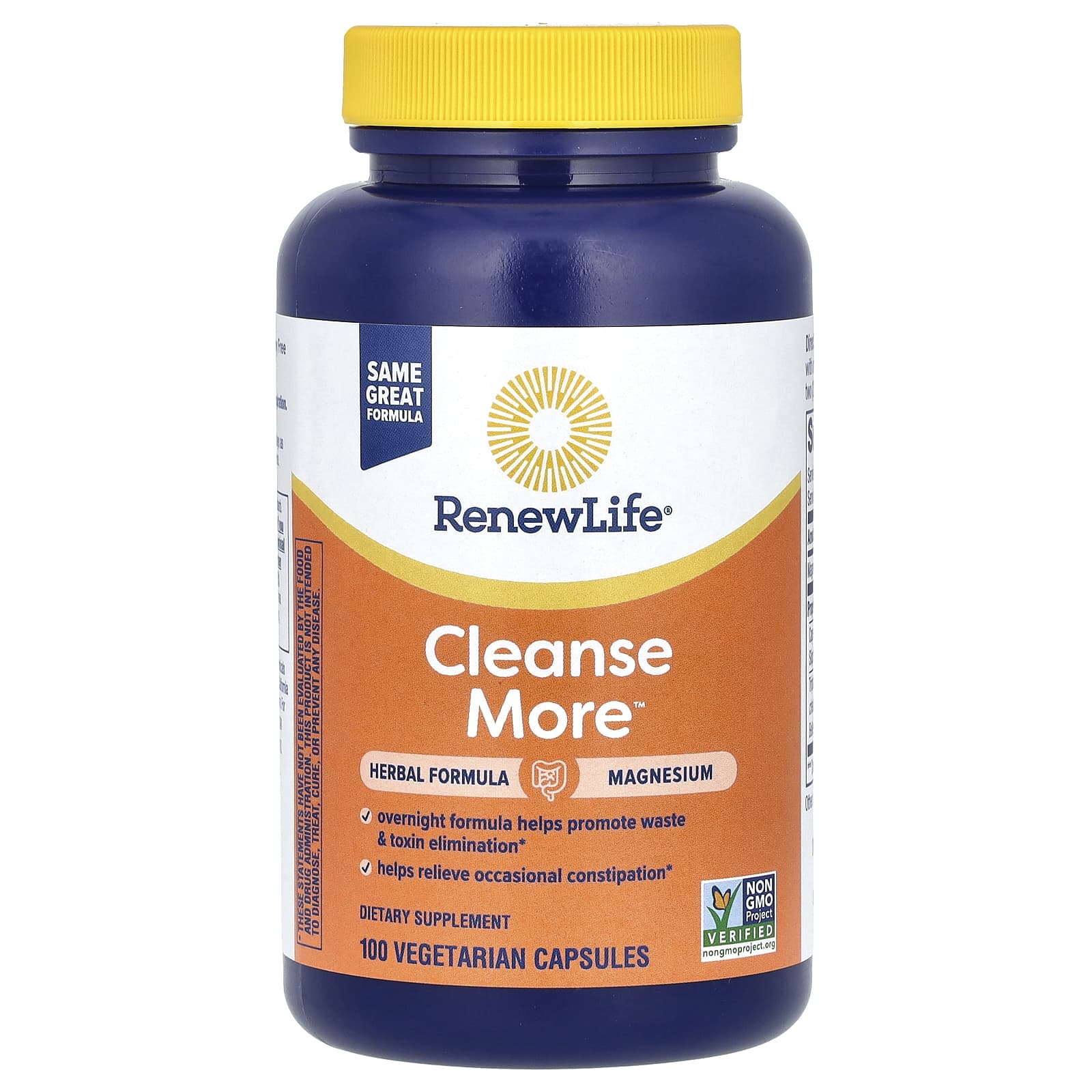 Renew Life, Cleanse More, 100 Vegetarian Capsules - B0015R3L5S