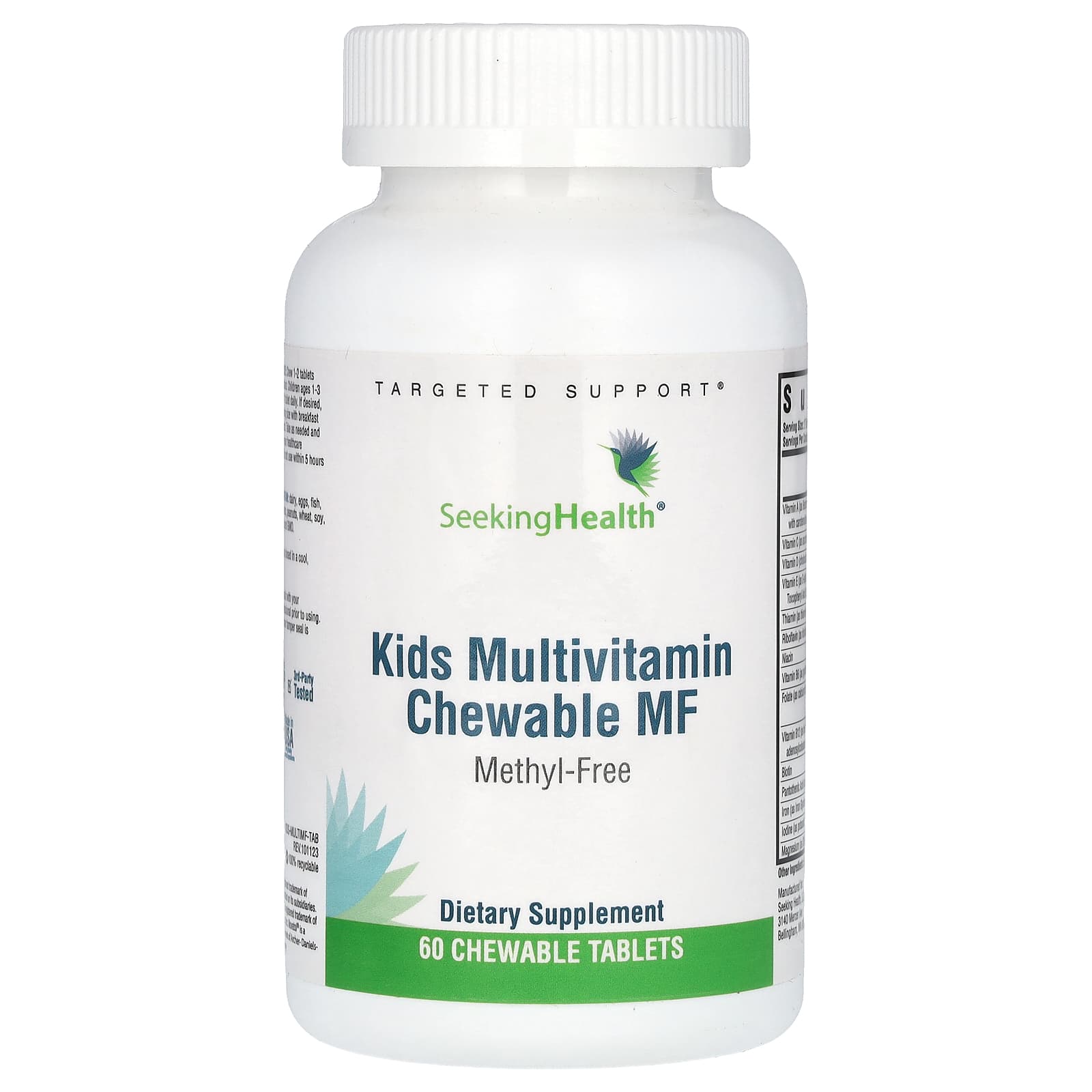 Seeking Health, Kids Multivitamin Chewable MF , 60 Chewable Tablets - B0CTNYXKTS