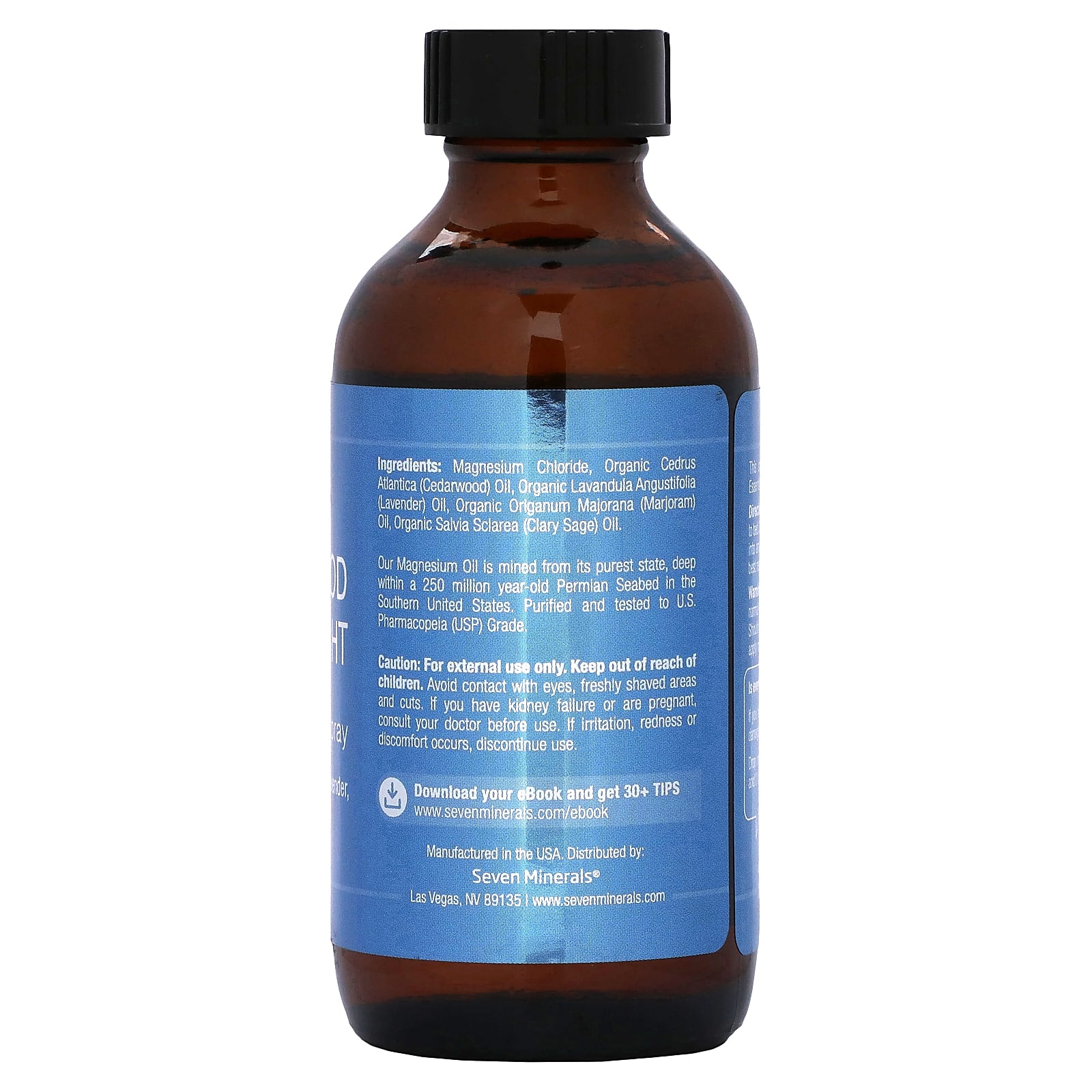 Seven Minerals, Good Night, Magnesium Oil Spray, 4 fl oz (118 ml) - B01KOCCBBO