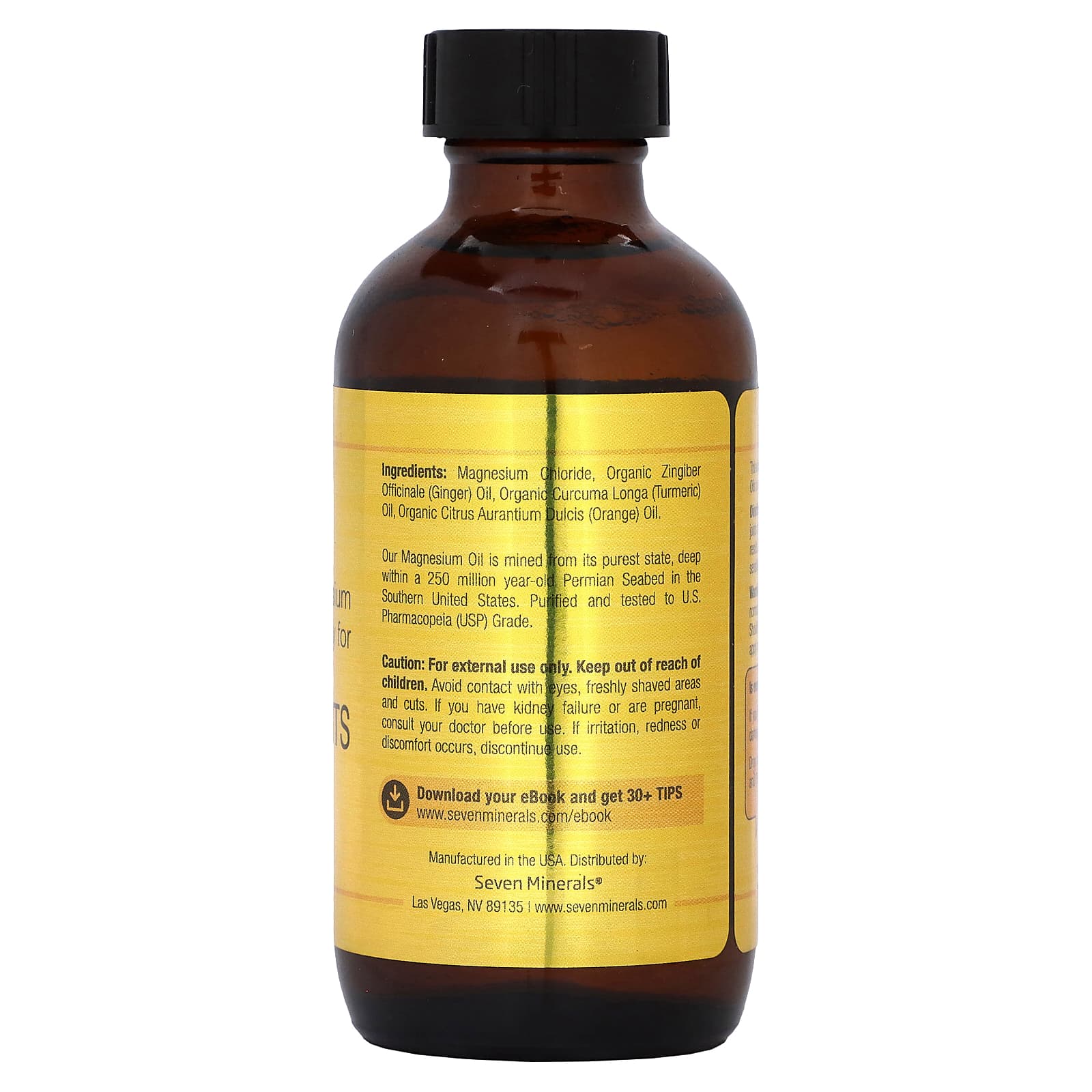 Seven Minerals, Magnesium Oil Spray for Happy Joints , 4 fl oz (118 ml) - B07319TGNX