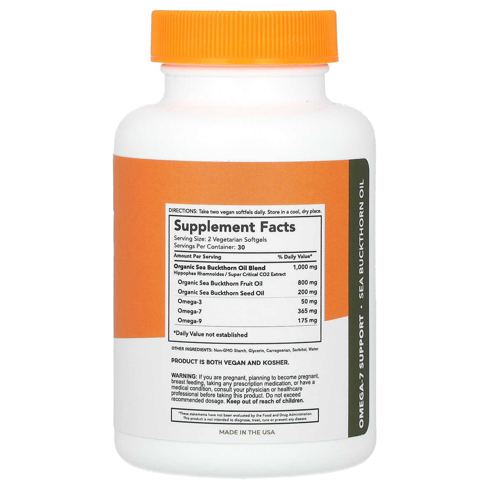 Sibu Beauty, Omega-7 Sea Buckthorn Oil, High Potency, 60 Softgels - B00EB6E53C